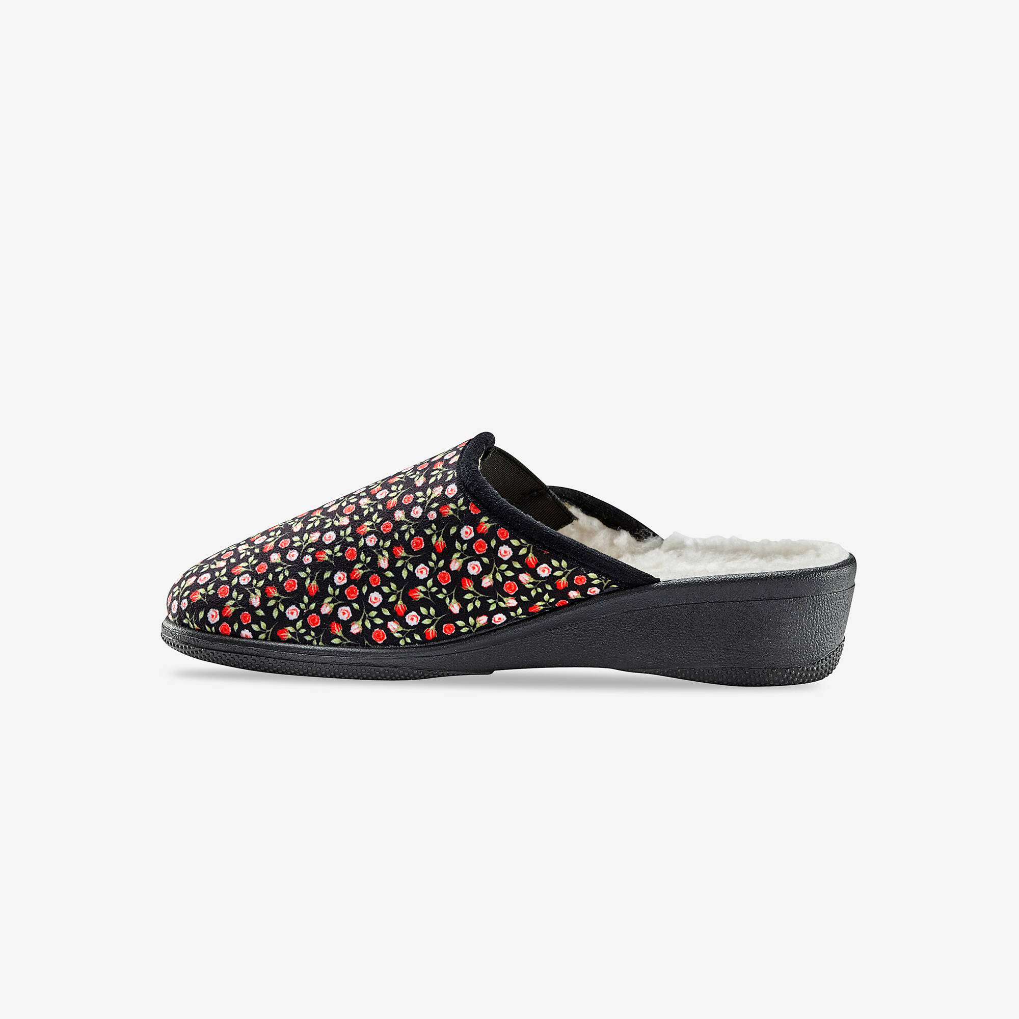 Mules sabot imprimes fleurs - fourres - Blancheporte 26 €
