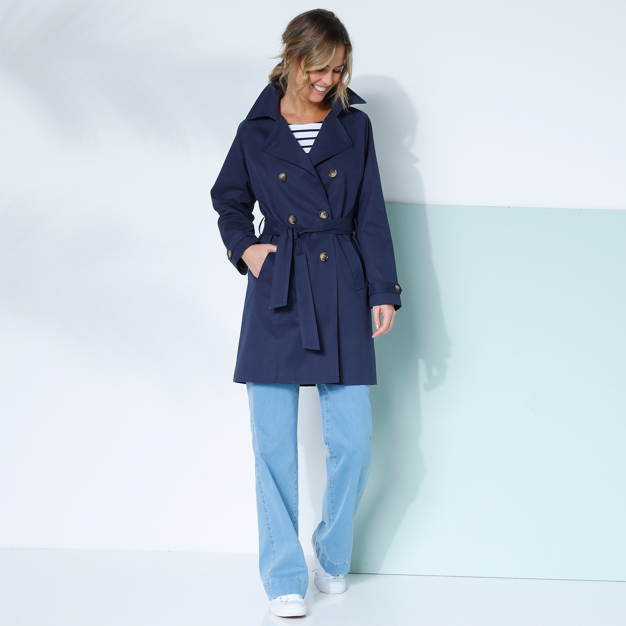 Trench femme grande taille blancheporte top