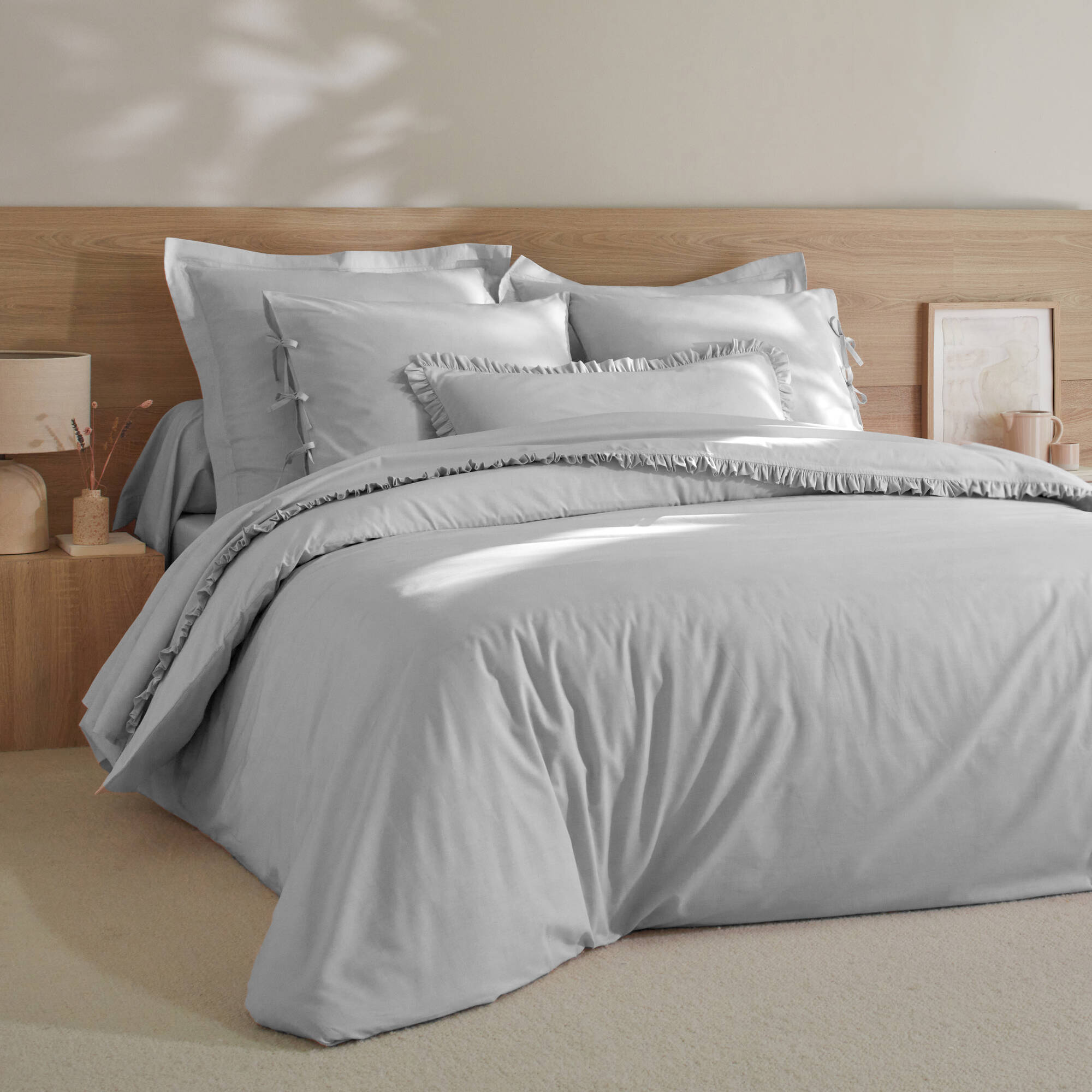 Linge de lit uni percale - Blancheporte