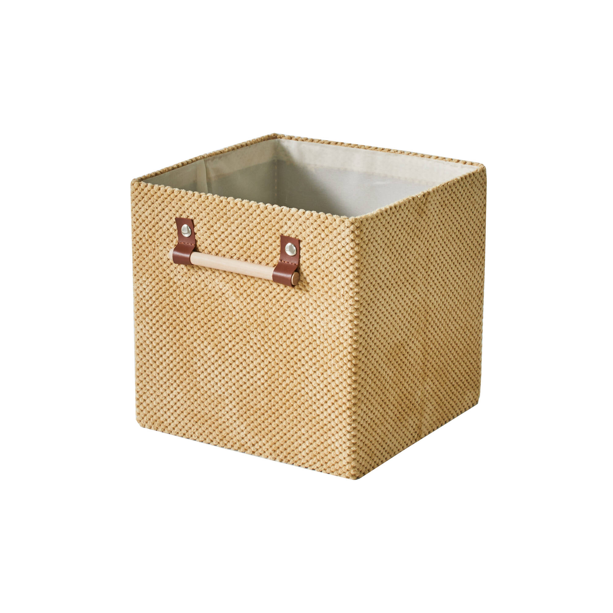 Cube de rangement pliable, velours - Blancheporte