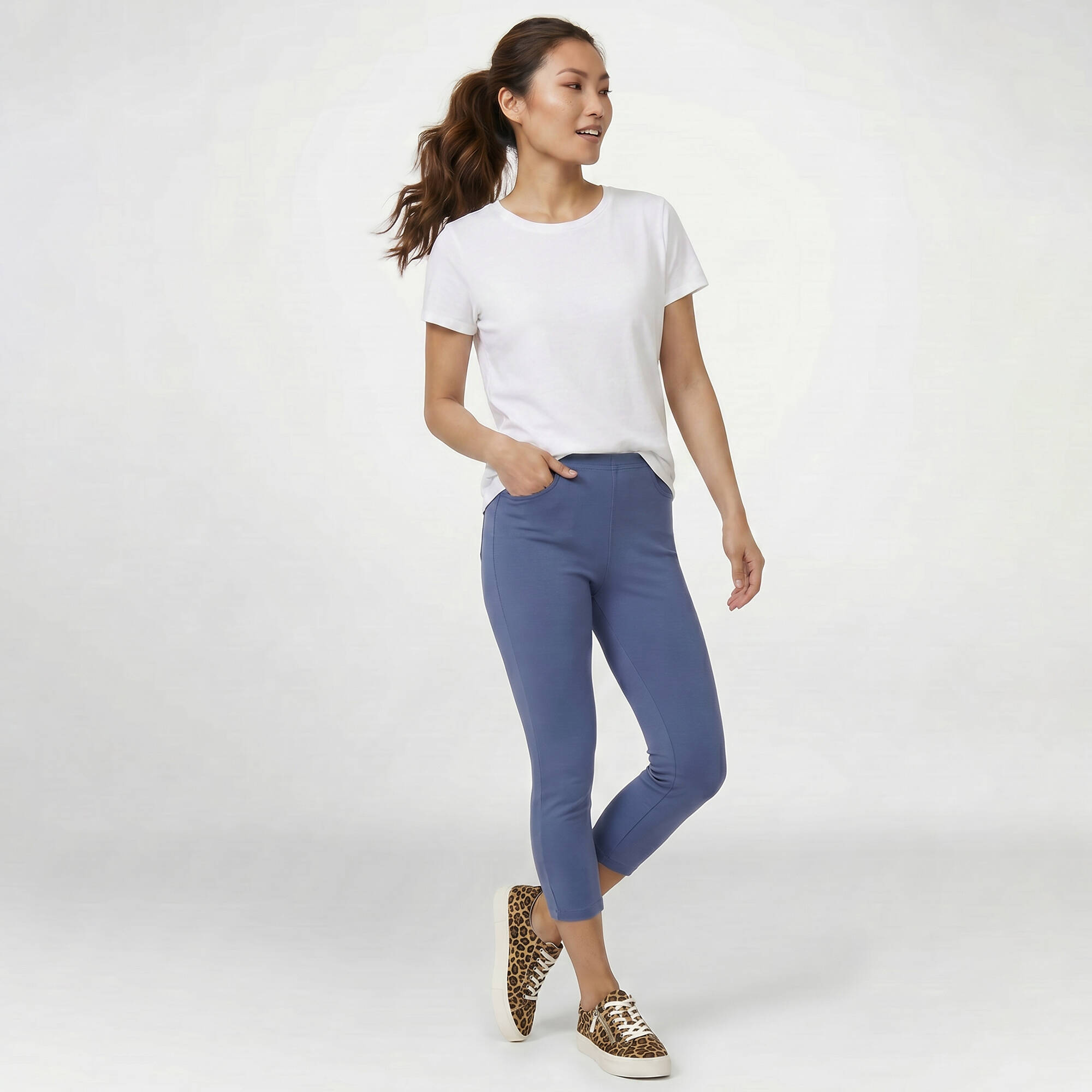 Corsaire extensible taille lastique - lot de 3 - Blancheporte 36$