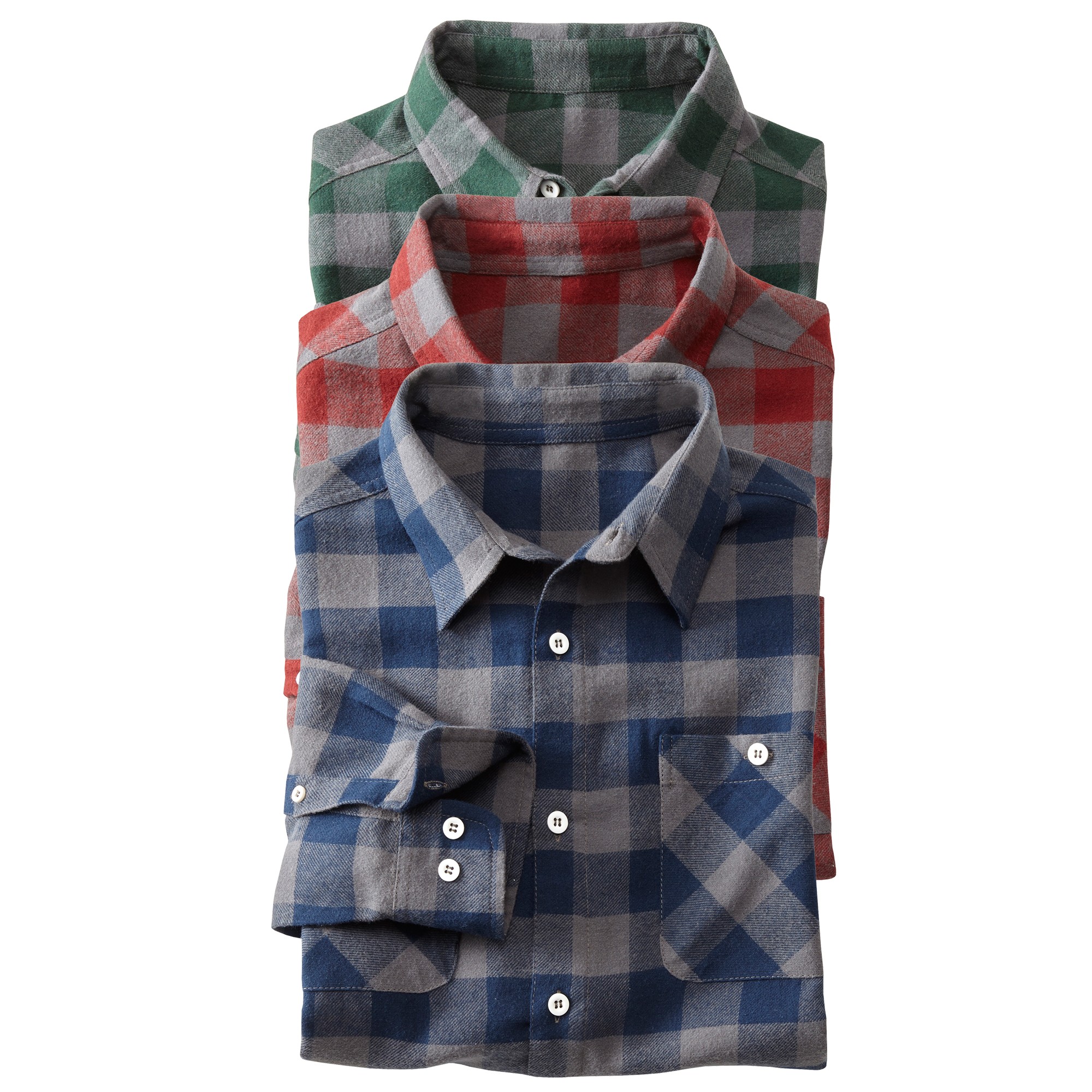 Chemise Carreaux Flanelle - Lot De 3 - Blancheporte