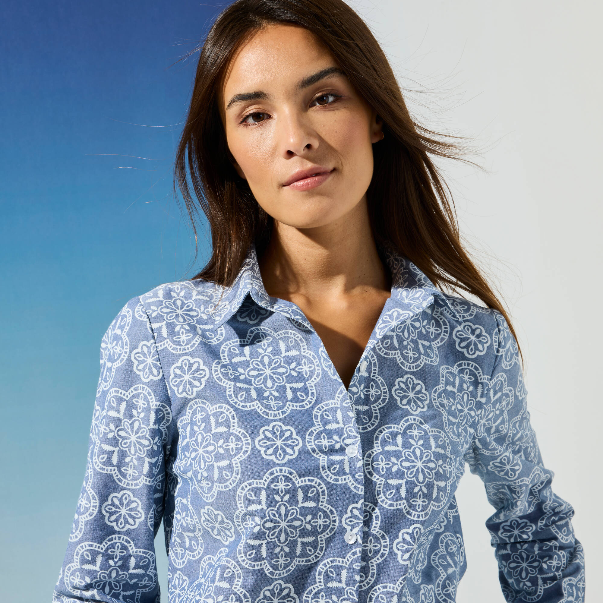 Chemisier chambray imprim - Blancheporte 33$