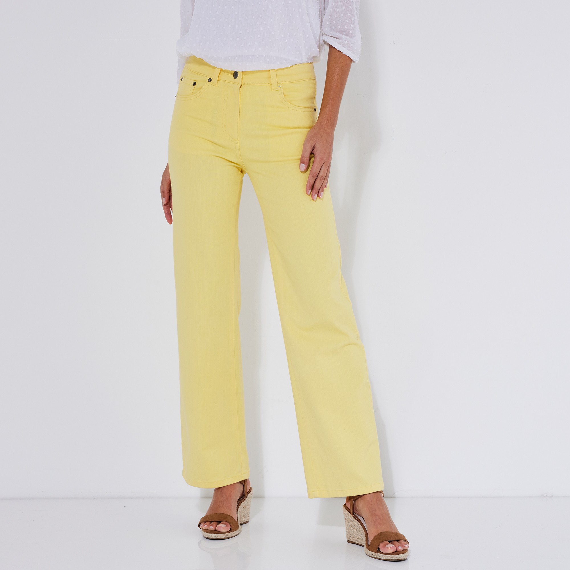 Pantalon Large Stretch - Petite Stature - Blancheporte