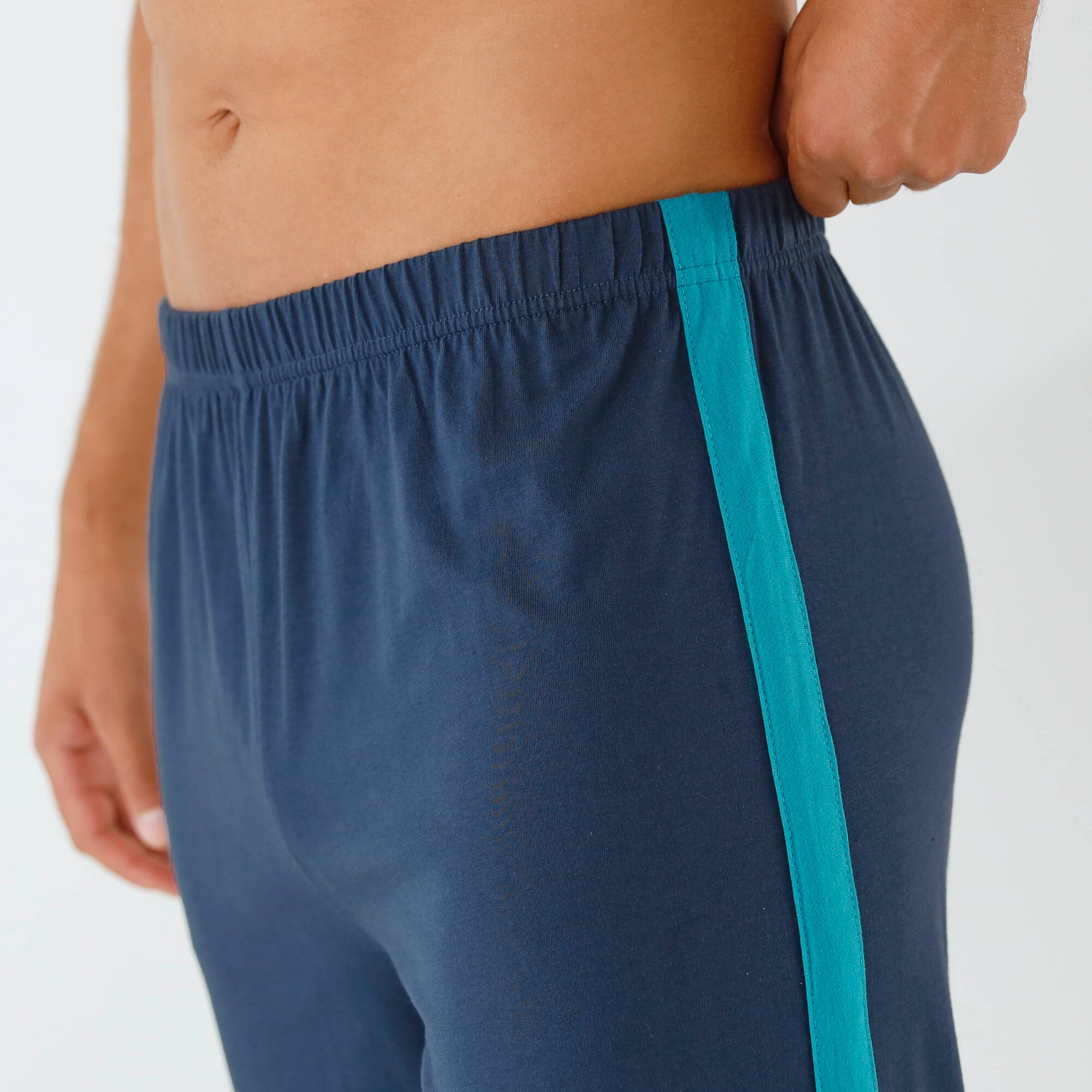 Pantalon pyjama uni bande contraste - Blancheporte 17$