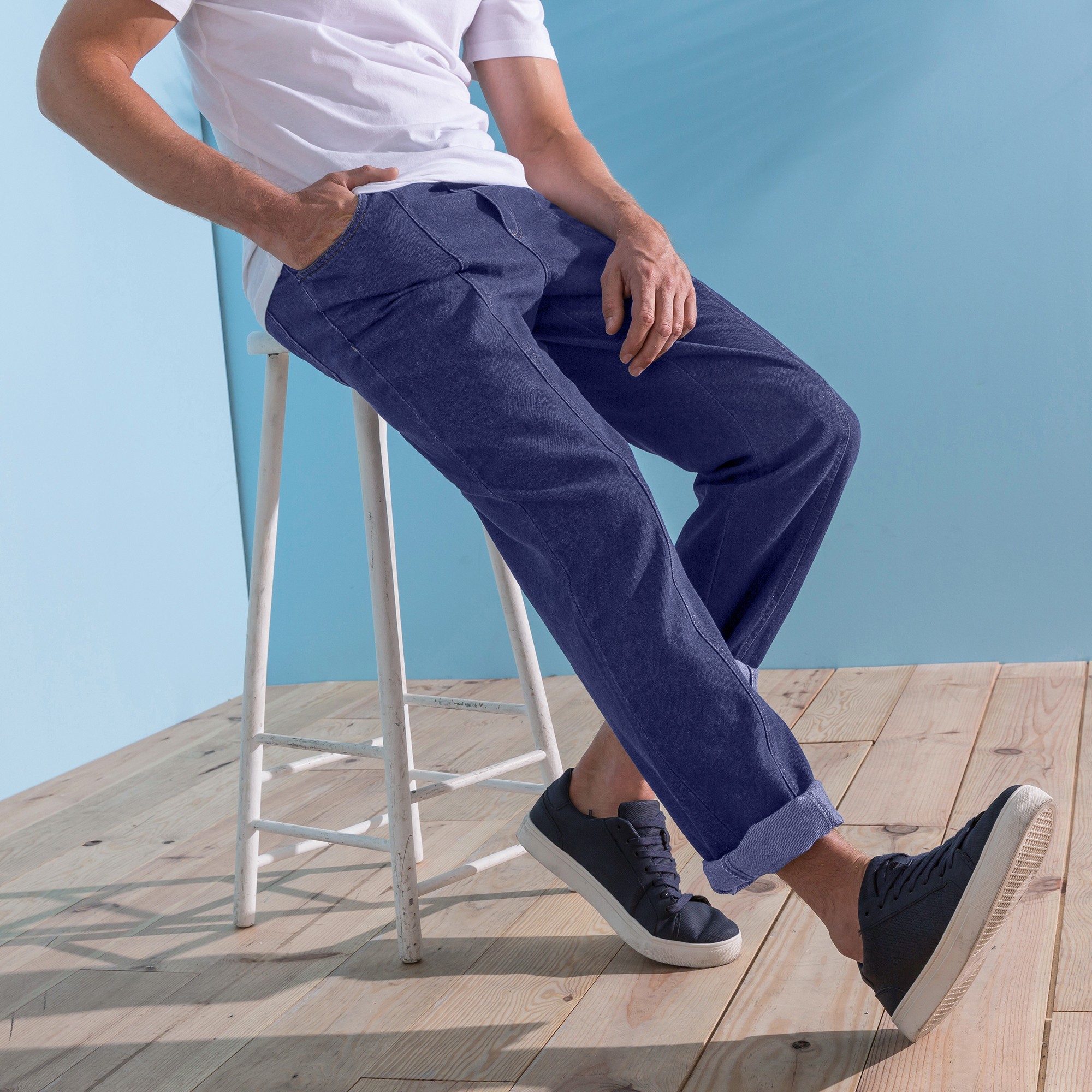 Jean Denim Léger Taille Élastiquée - Blancheporte