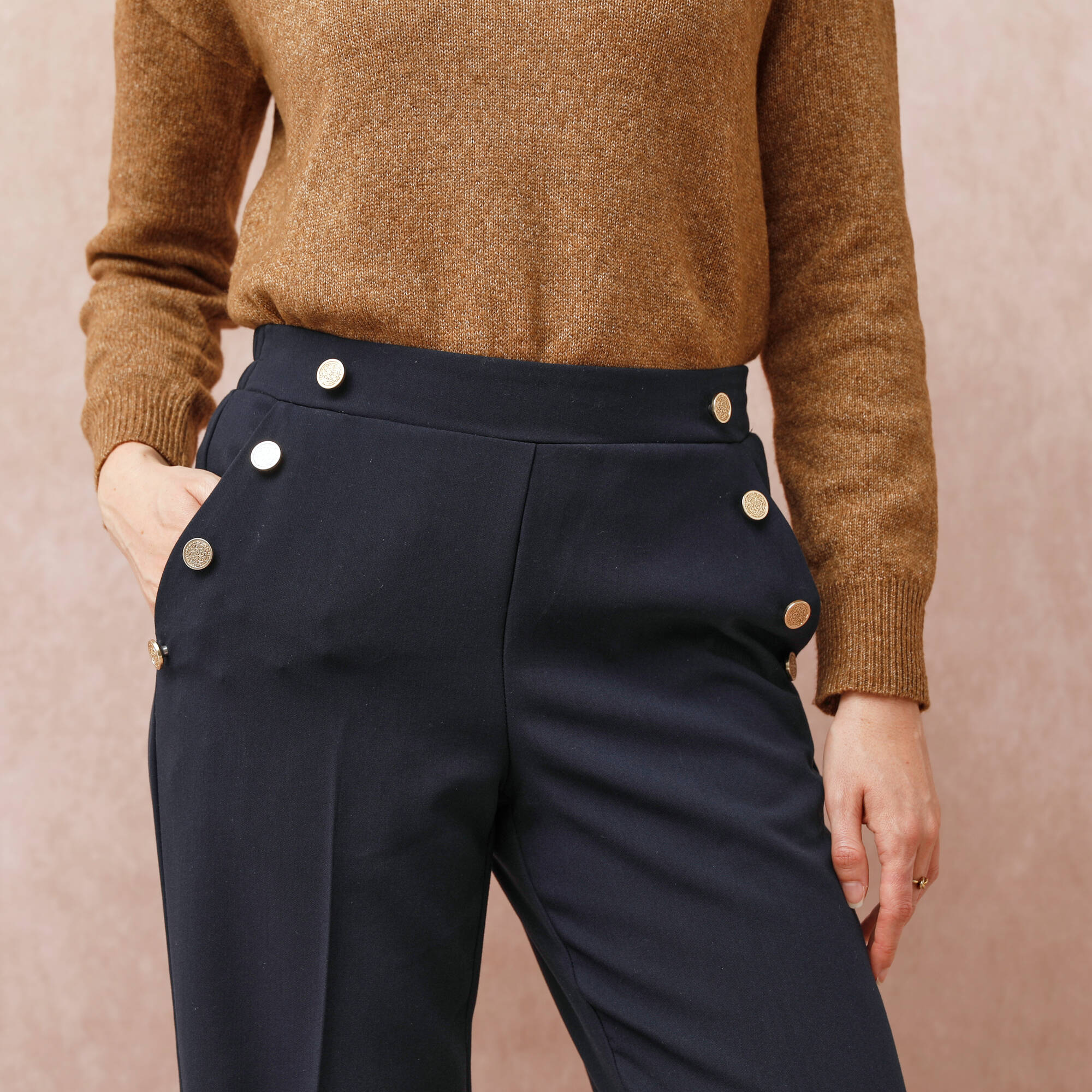 Pantalon fluide effet pont - Blancheporte 43$