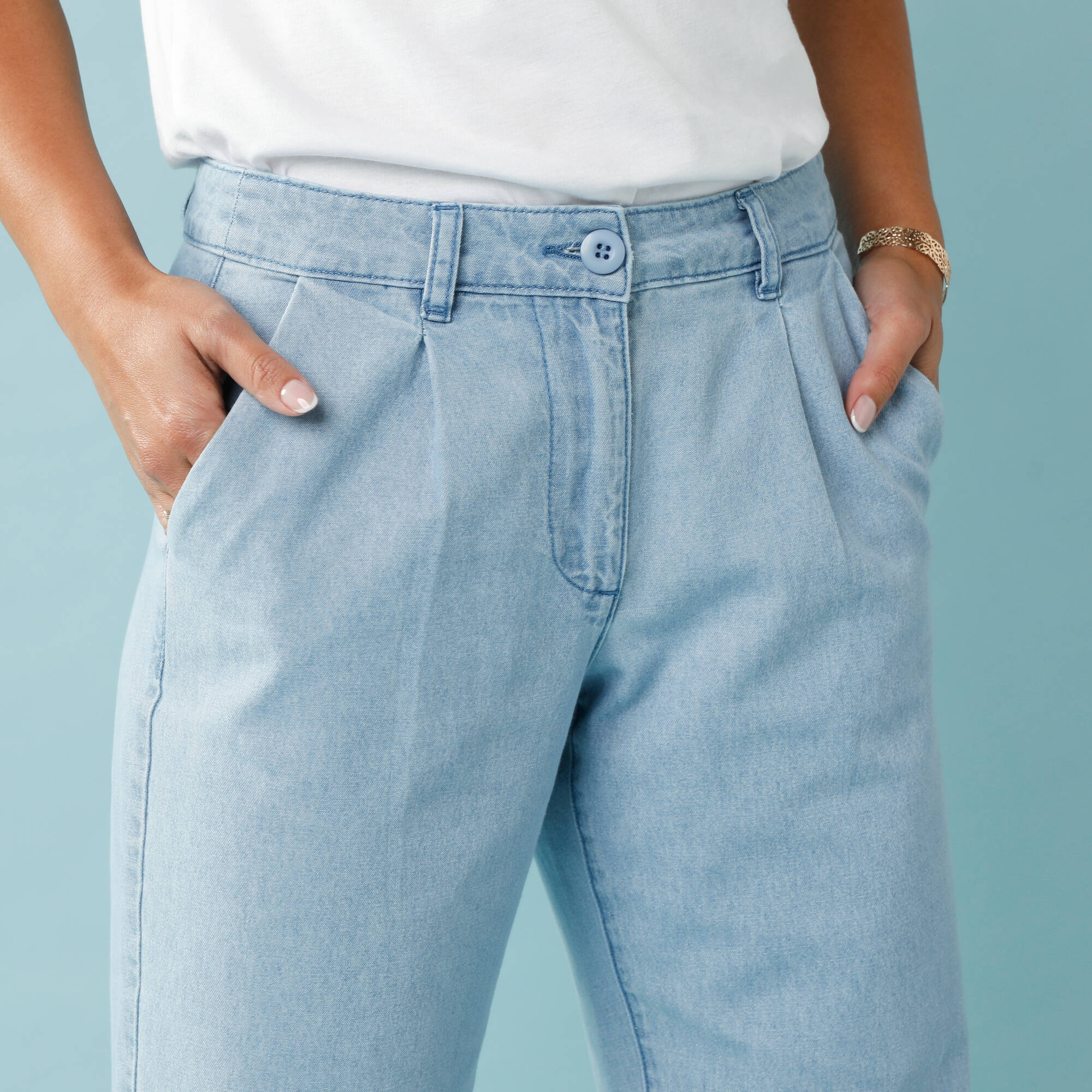 Jean Spcial Petites coupe large - Blancheporte 40$