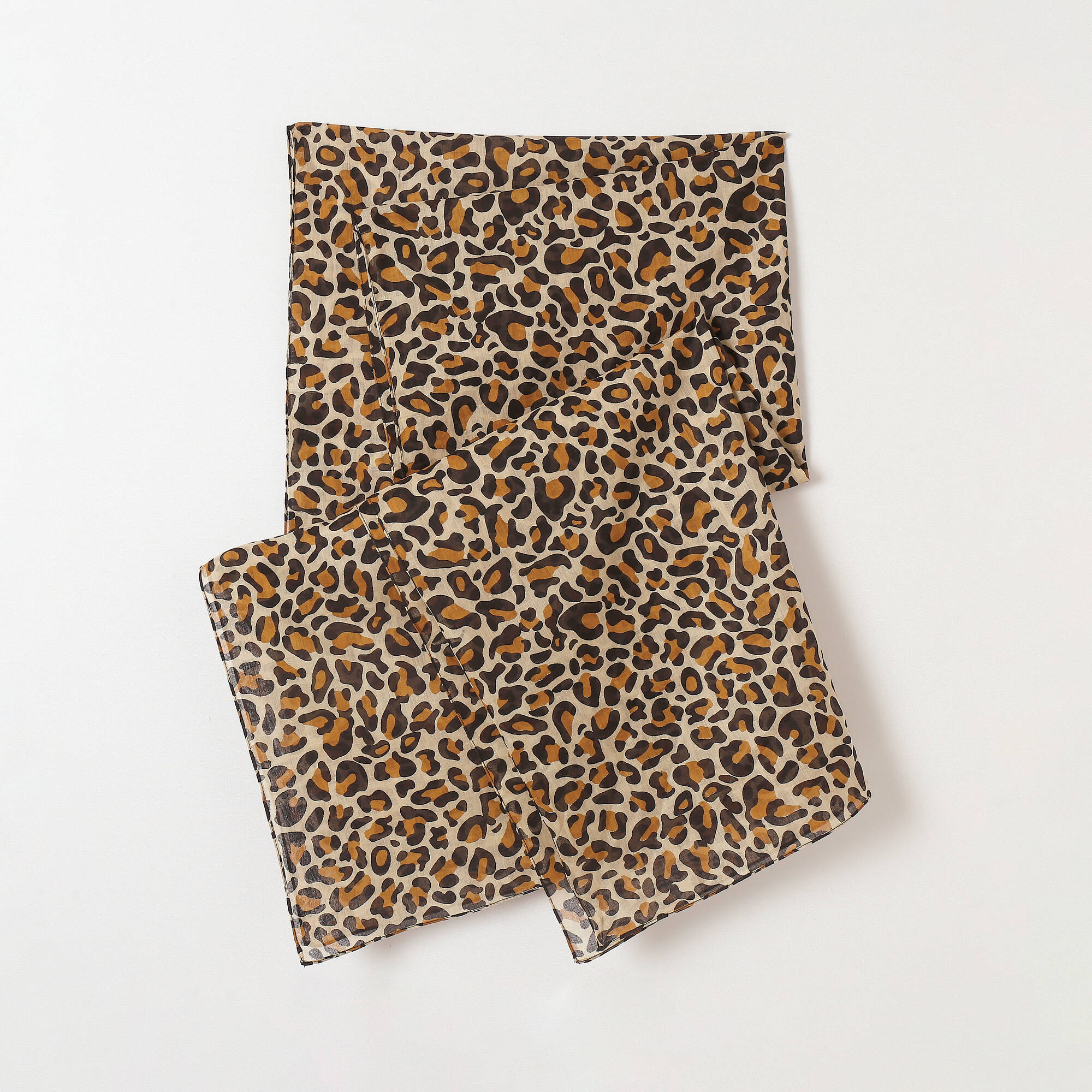Foulard motif lopard voile de coton - Blancheporte 20$