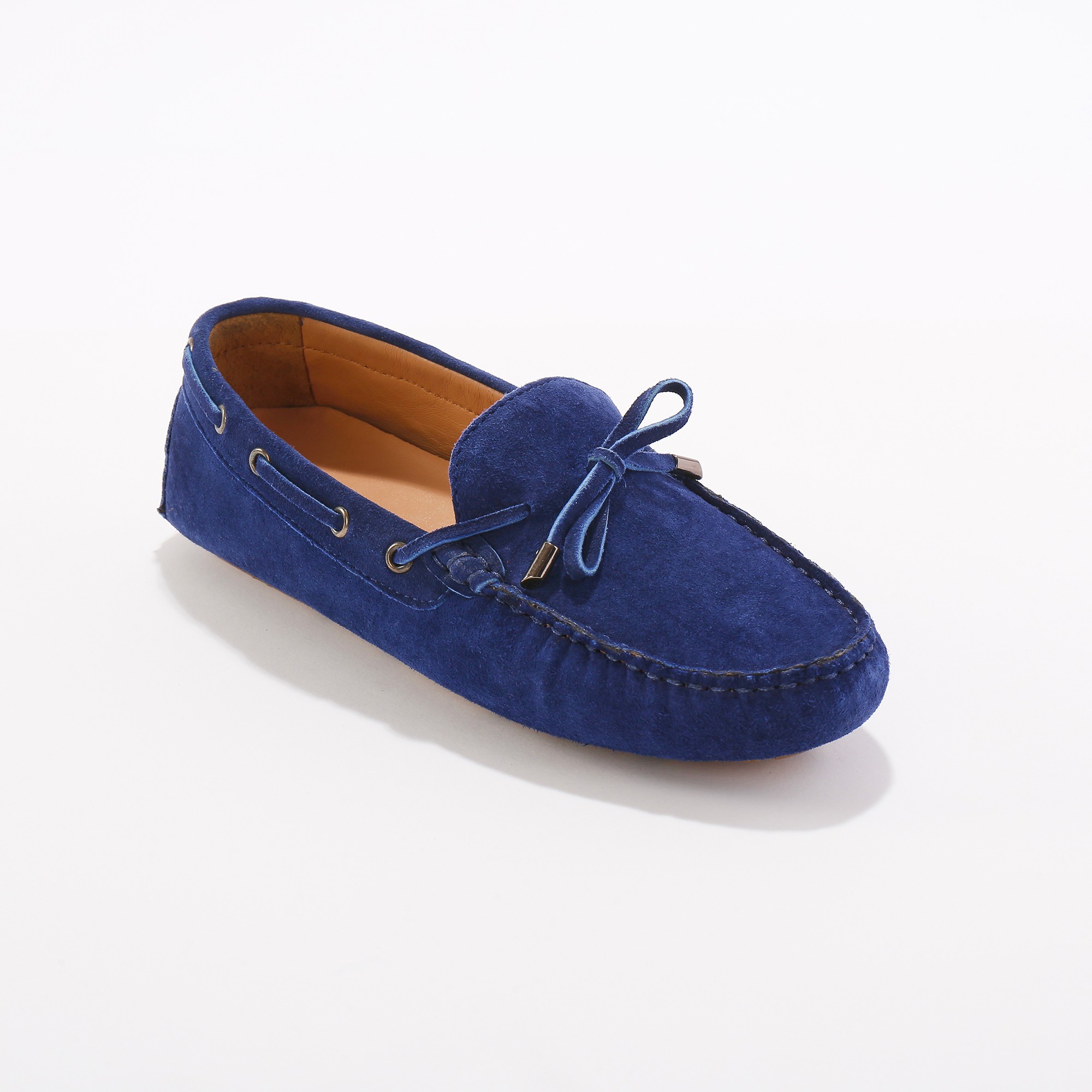 Mocassins En Cuir Ultra-souple À Liens - Blancheporte