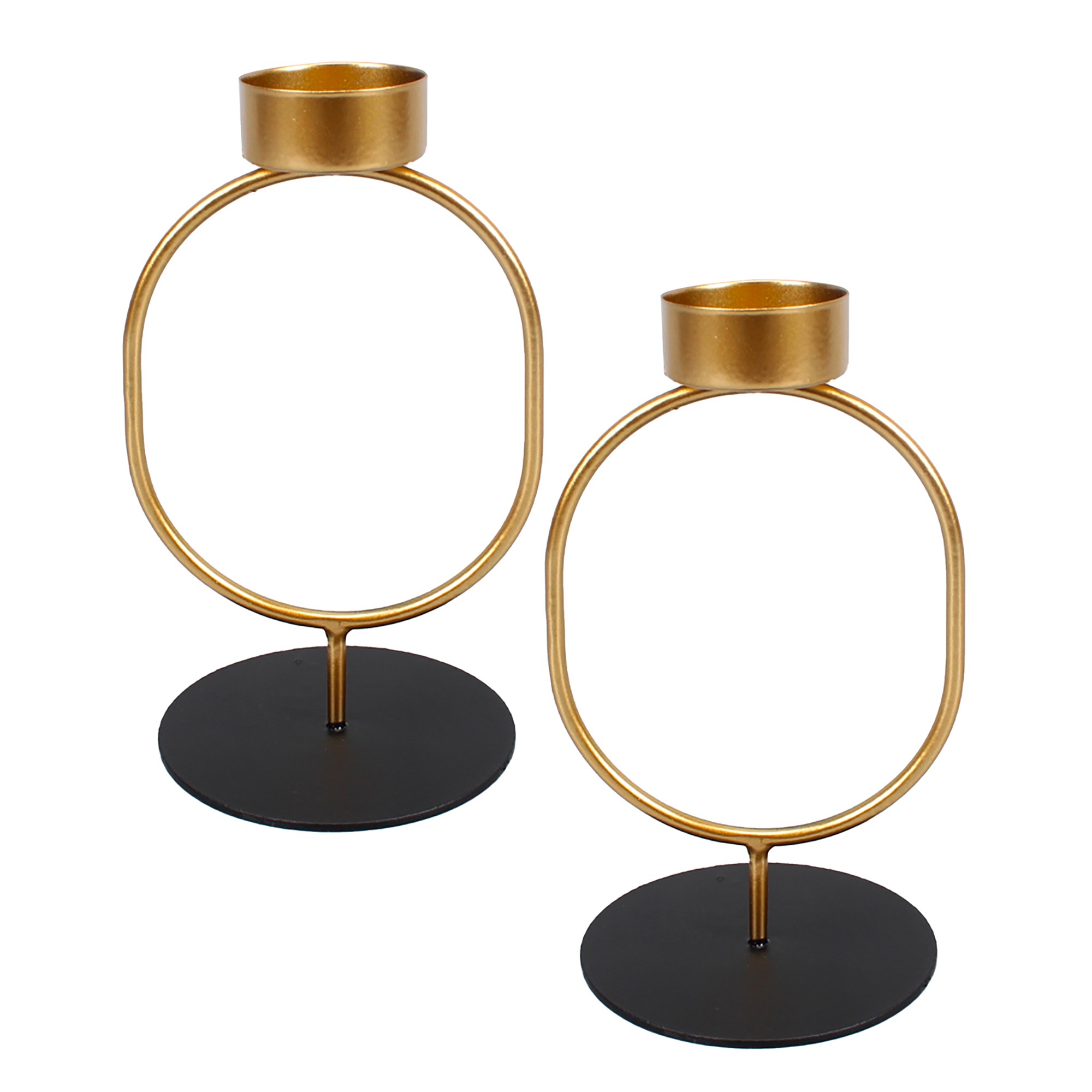 Bougeoir Ovale Métal - Blancheporte