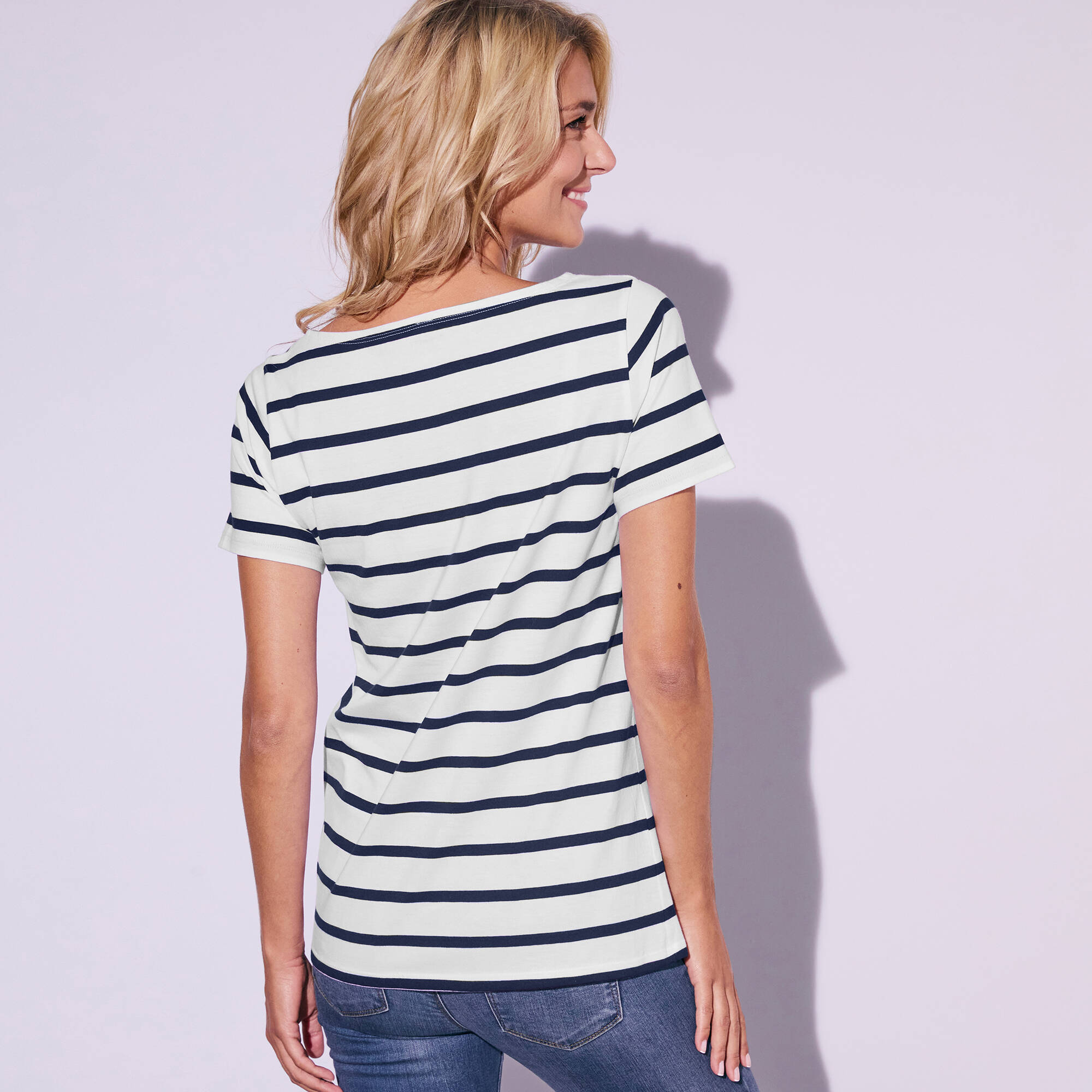 T-shirt marinire manches courtes - Blancheporte 16$
