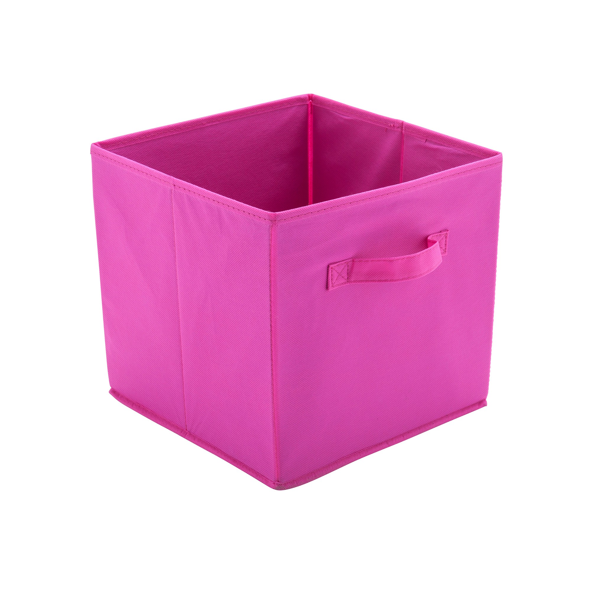 Panier cube de rangement rose - 30x30x25 - ON RANGE TOUT