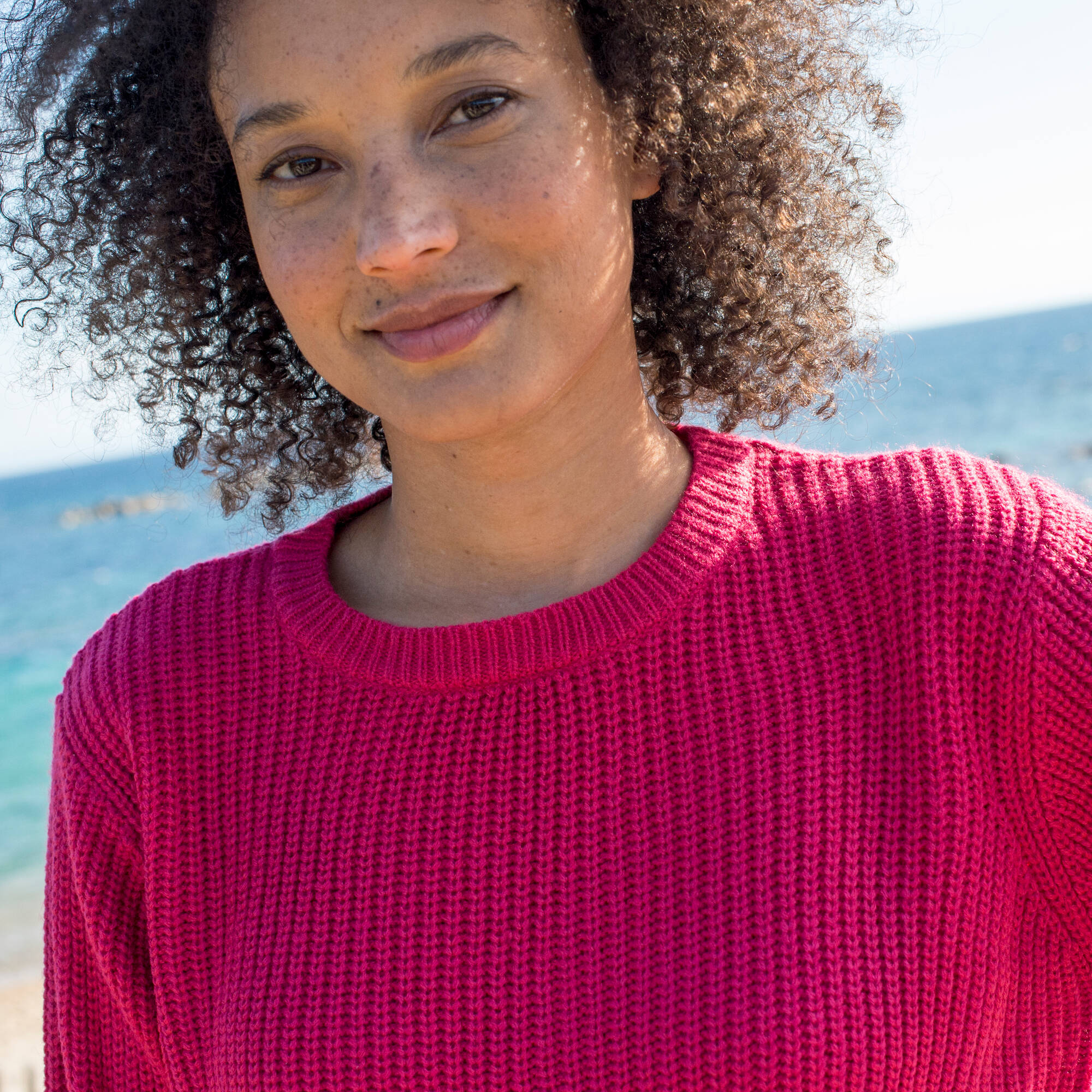 Pull col rond maille anglaise - Blancheporte 24$