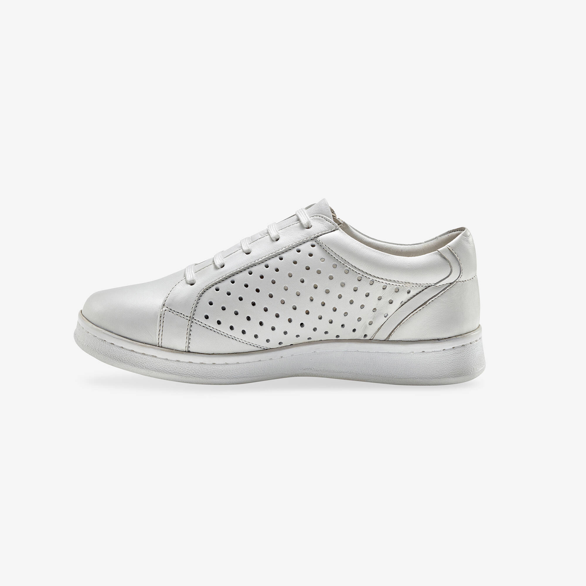 Baskets zippes en cuir perfor - Blancheporte 85$