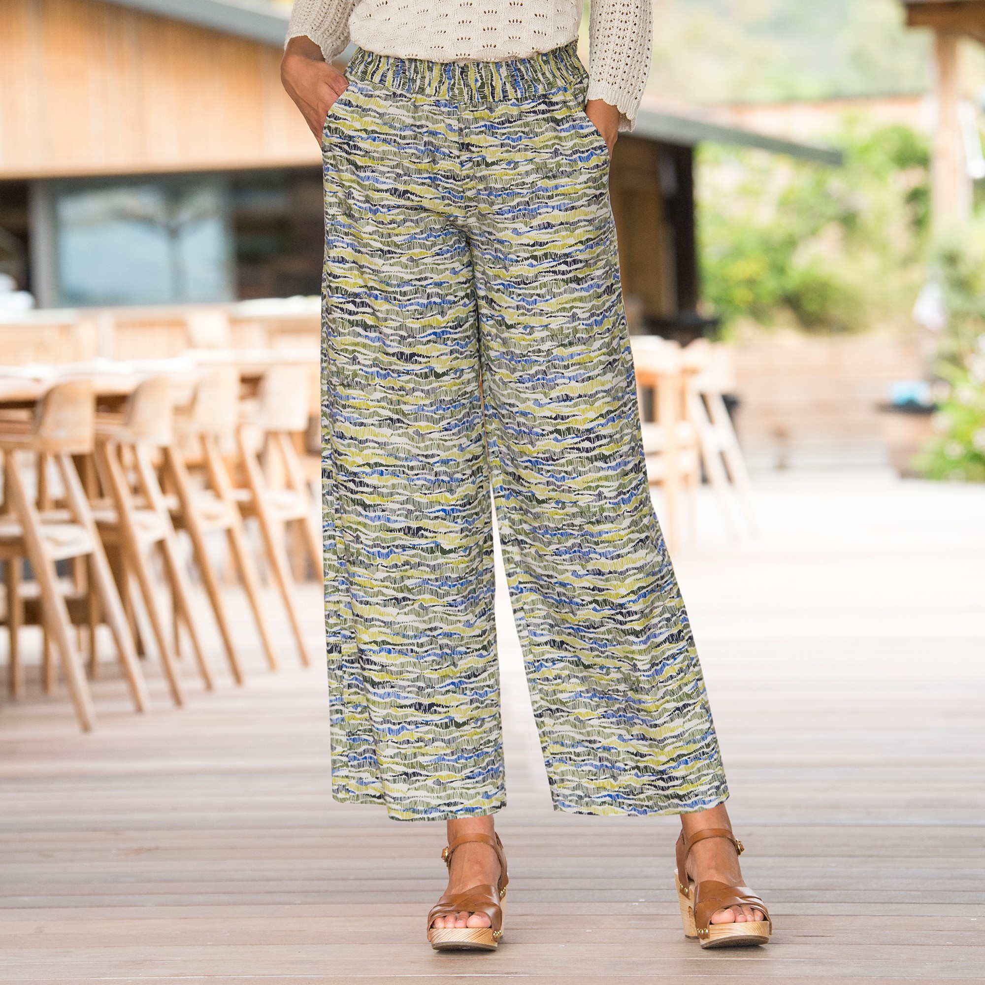 Pantalon Imprimé Femme George Taille 12 - Neuf Avec étiquettes, Multicolore