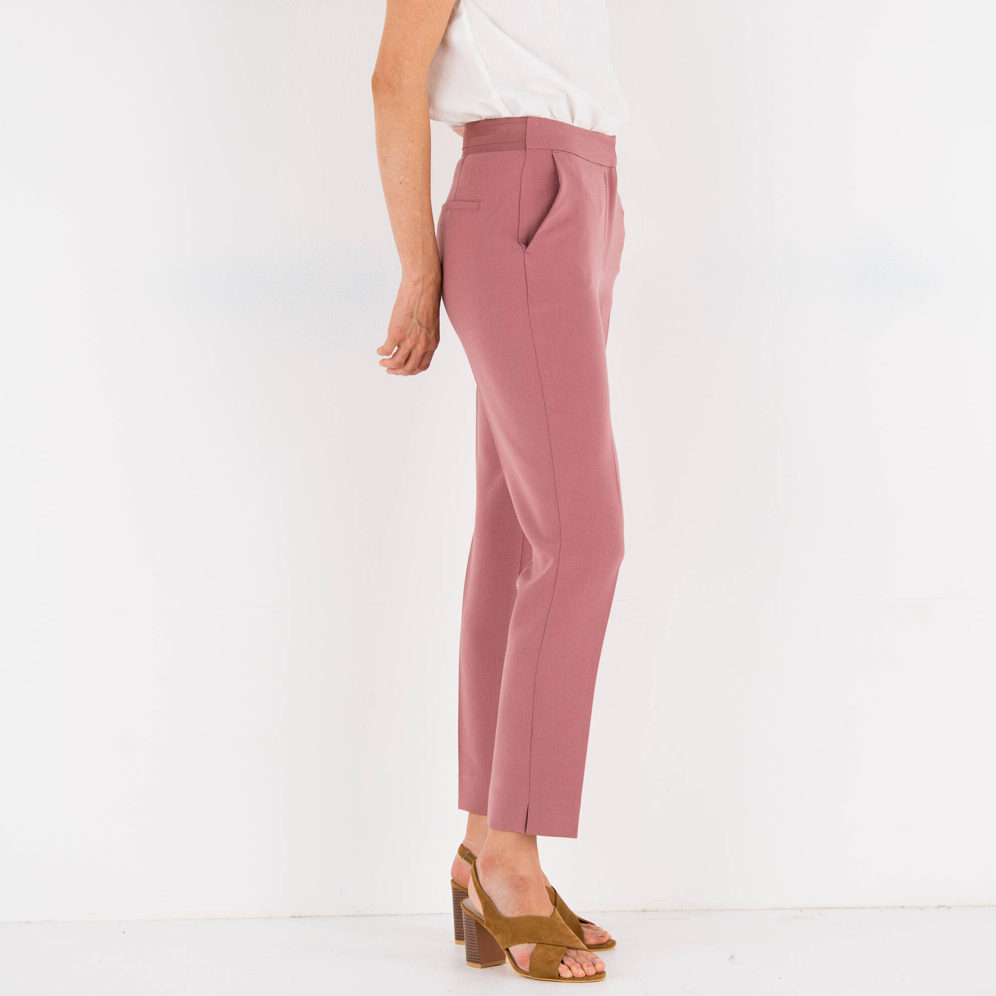 Pantalon 78me coupe cigarette uni - Blancheporte 22$