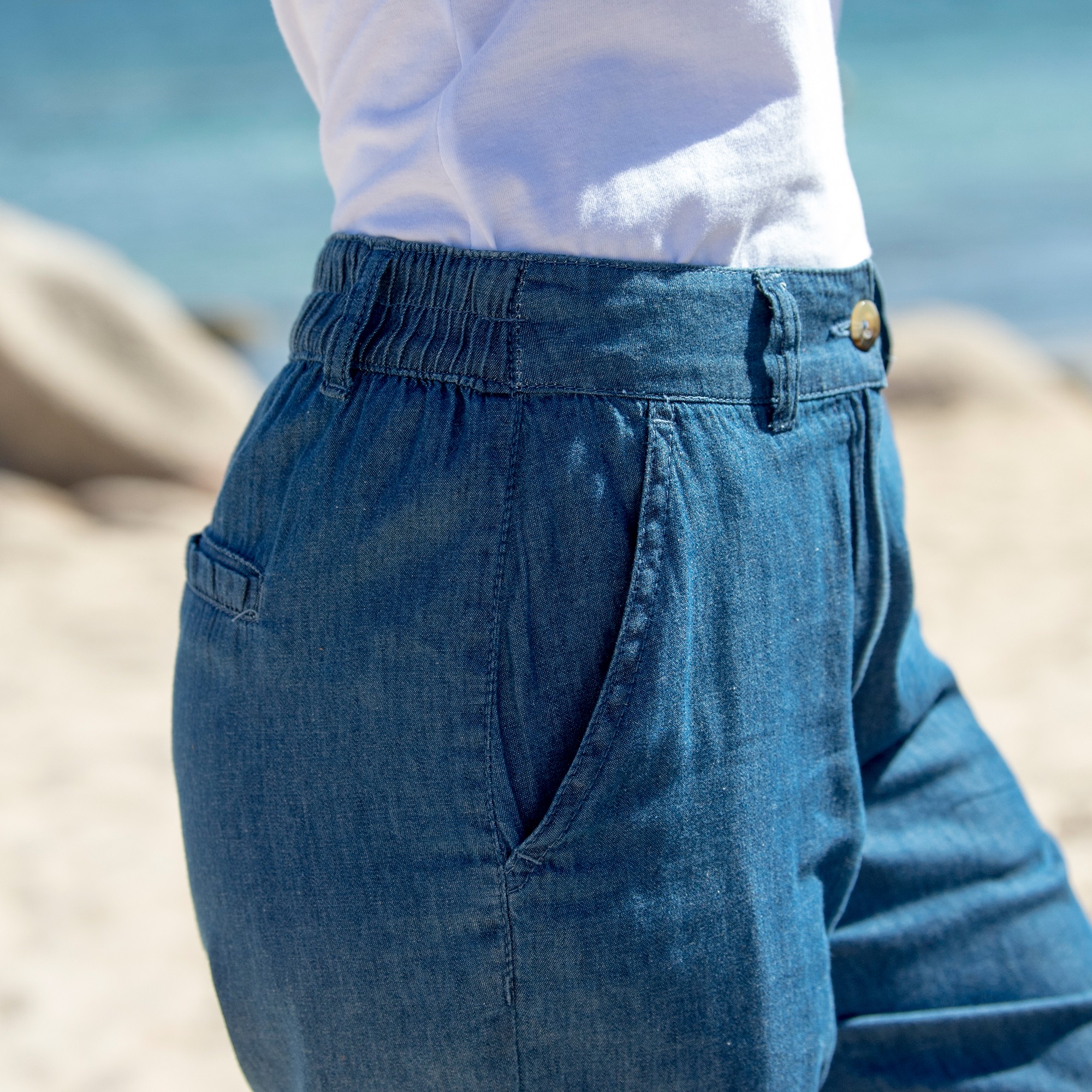 Pantalon jean leger stone Blancheporte
