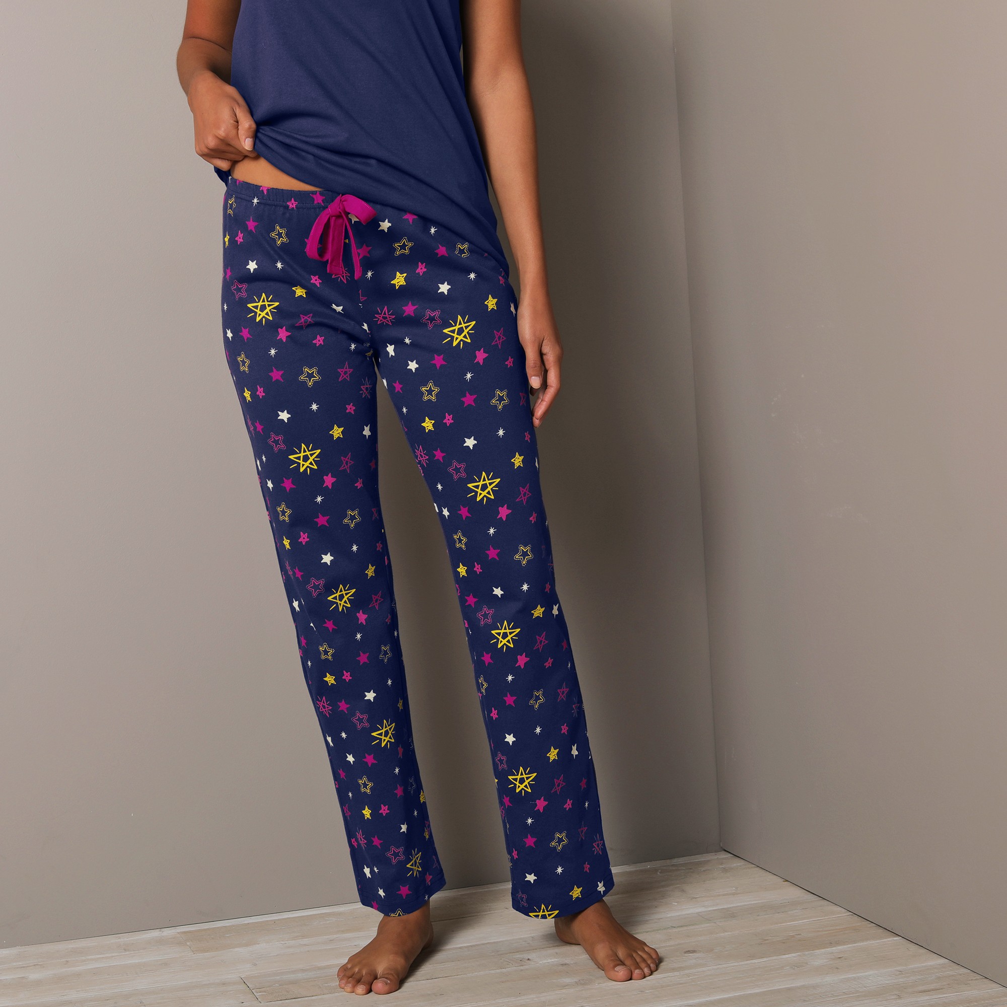 Pantalon De Pyjama Imprimé Étoiles Estrella - Coton - Blancheporte