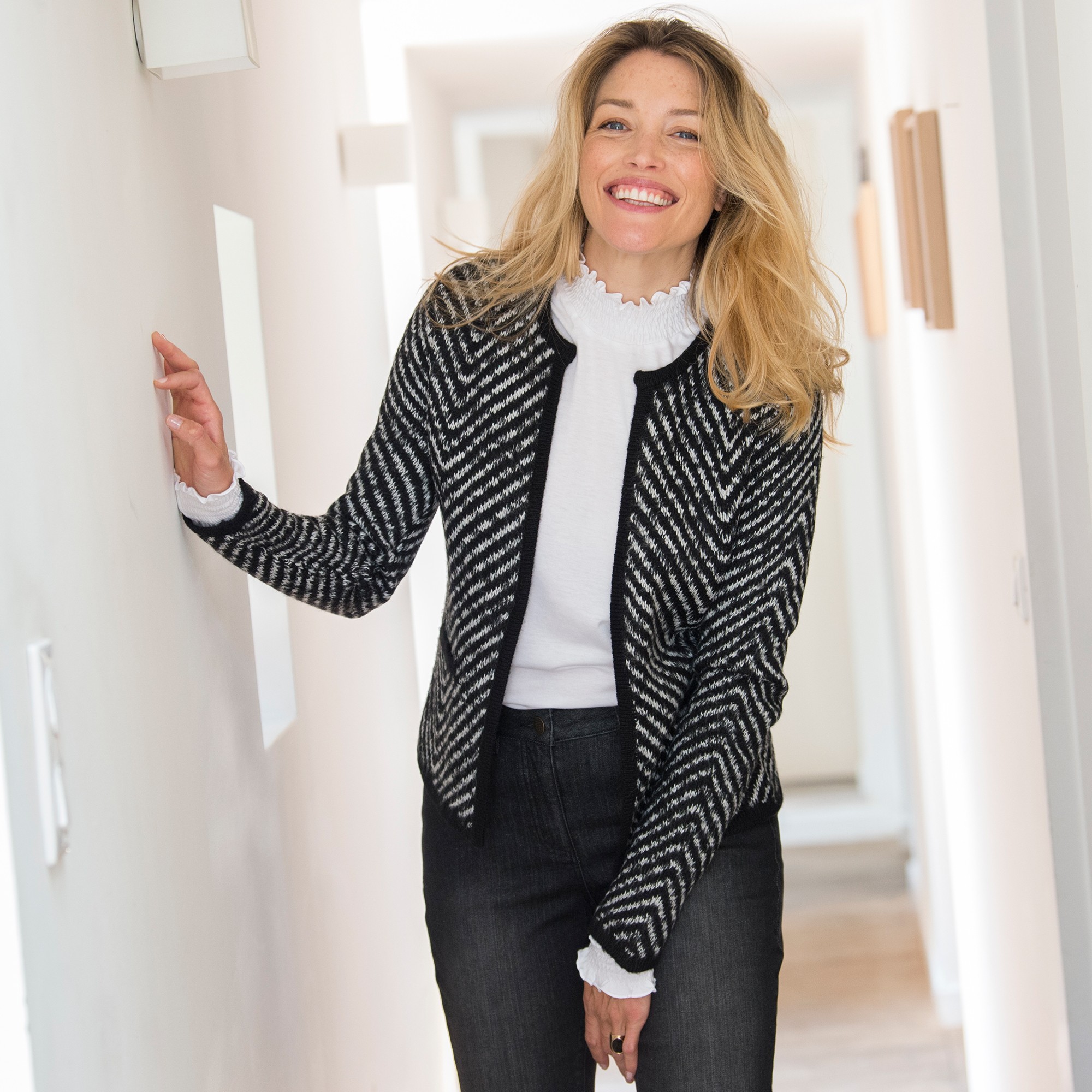 Veste Chinée Toucher Mohair - Blancheporte