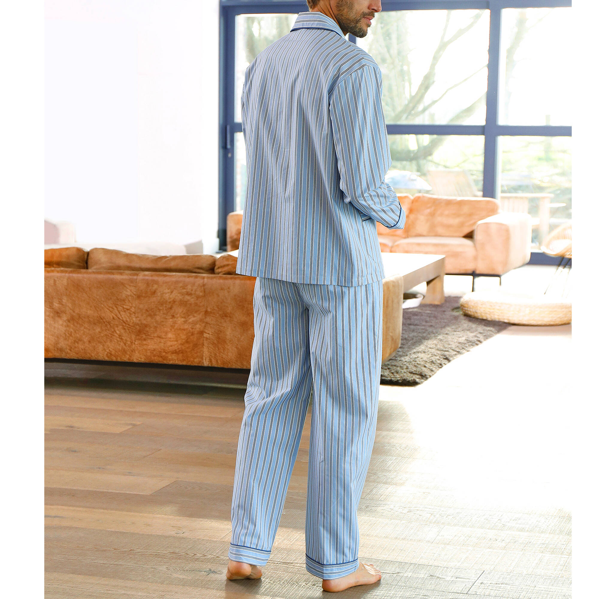 Pyjama rayures flanelle coton - Blancheporte 40$