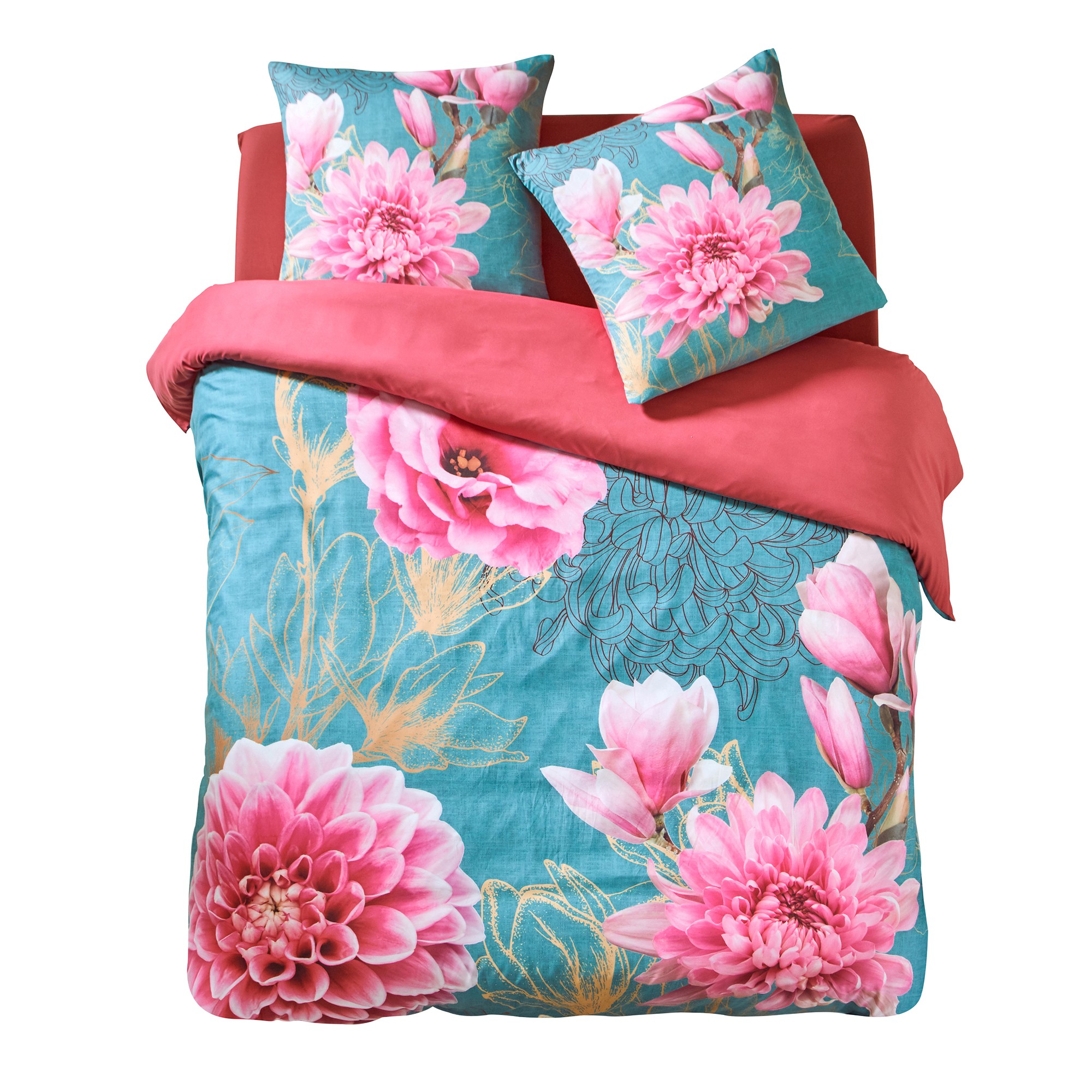 Parure De Lit Dahlia - En Microfibre - Blancheporte