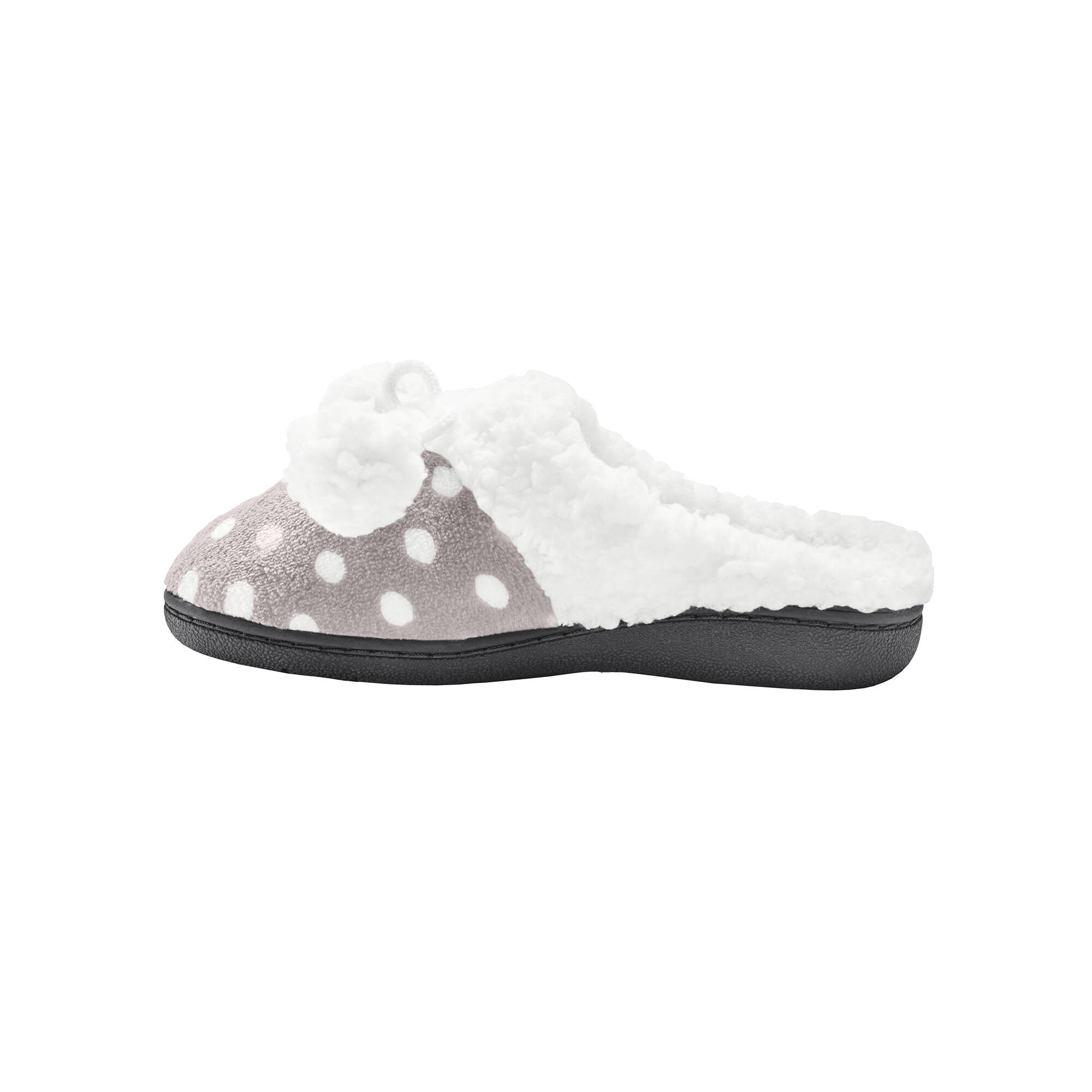 Chaussons mules polaires imprimes pois - Blancheporte 20 €