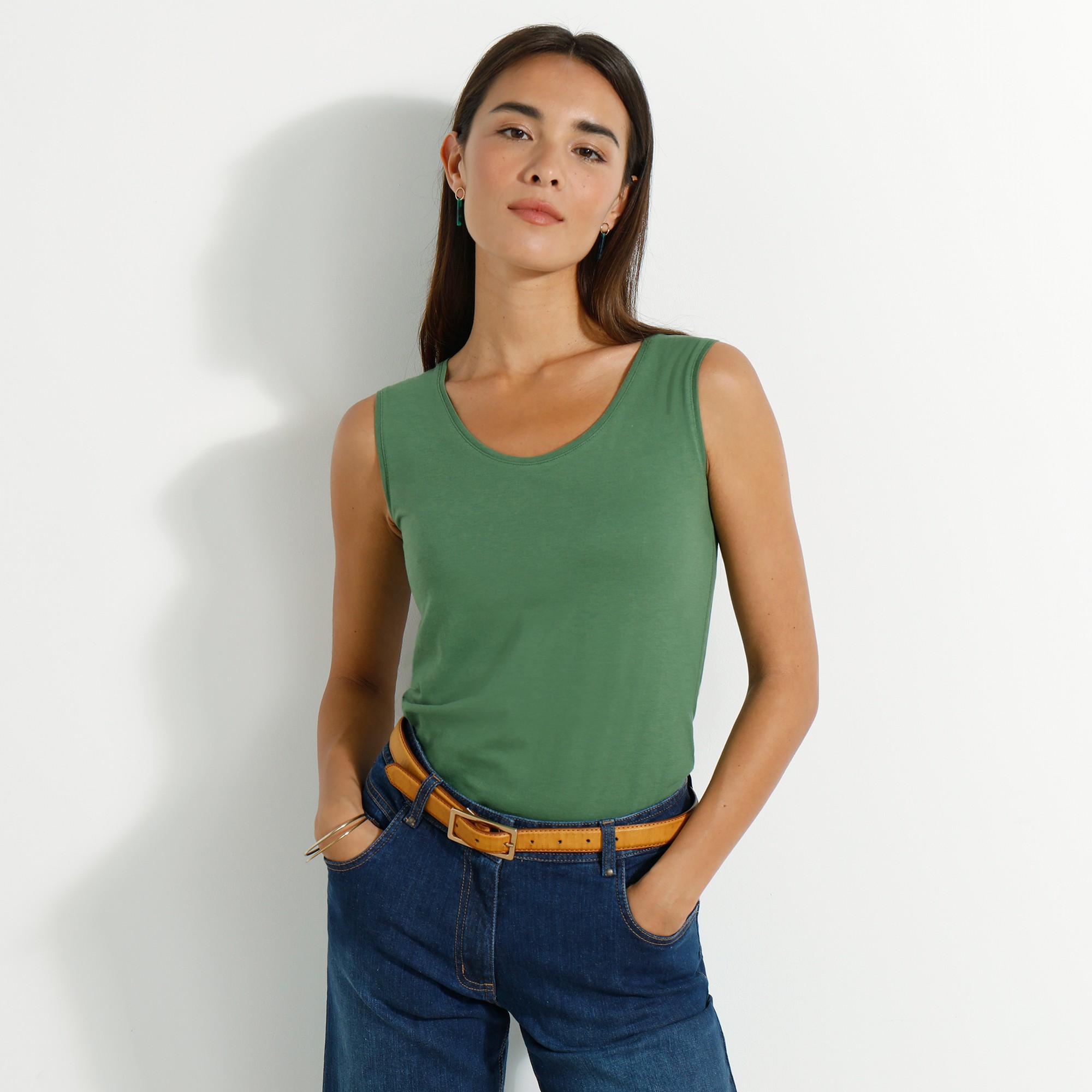 Débardeur Larges Bretelles Uni - Blancheporte