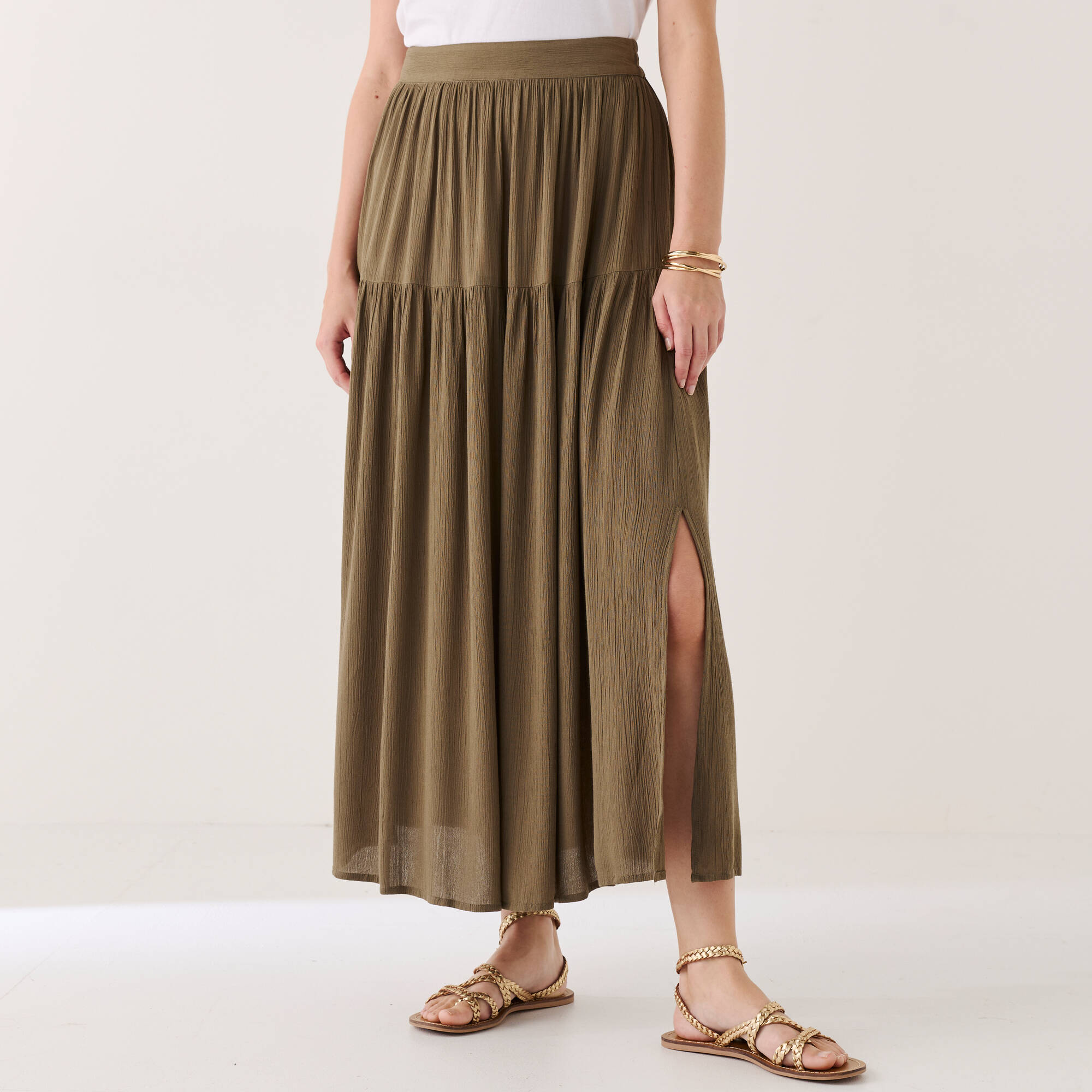 Jupon Long Uni Fente Côté - Blancheporte