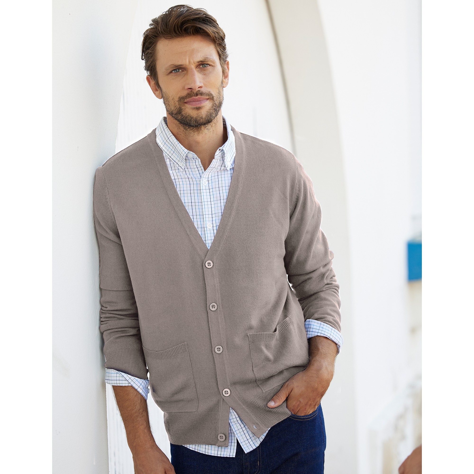 Gilet Boutonné Manches Longues - Blancheporte