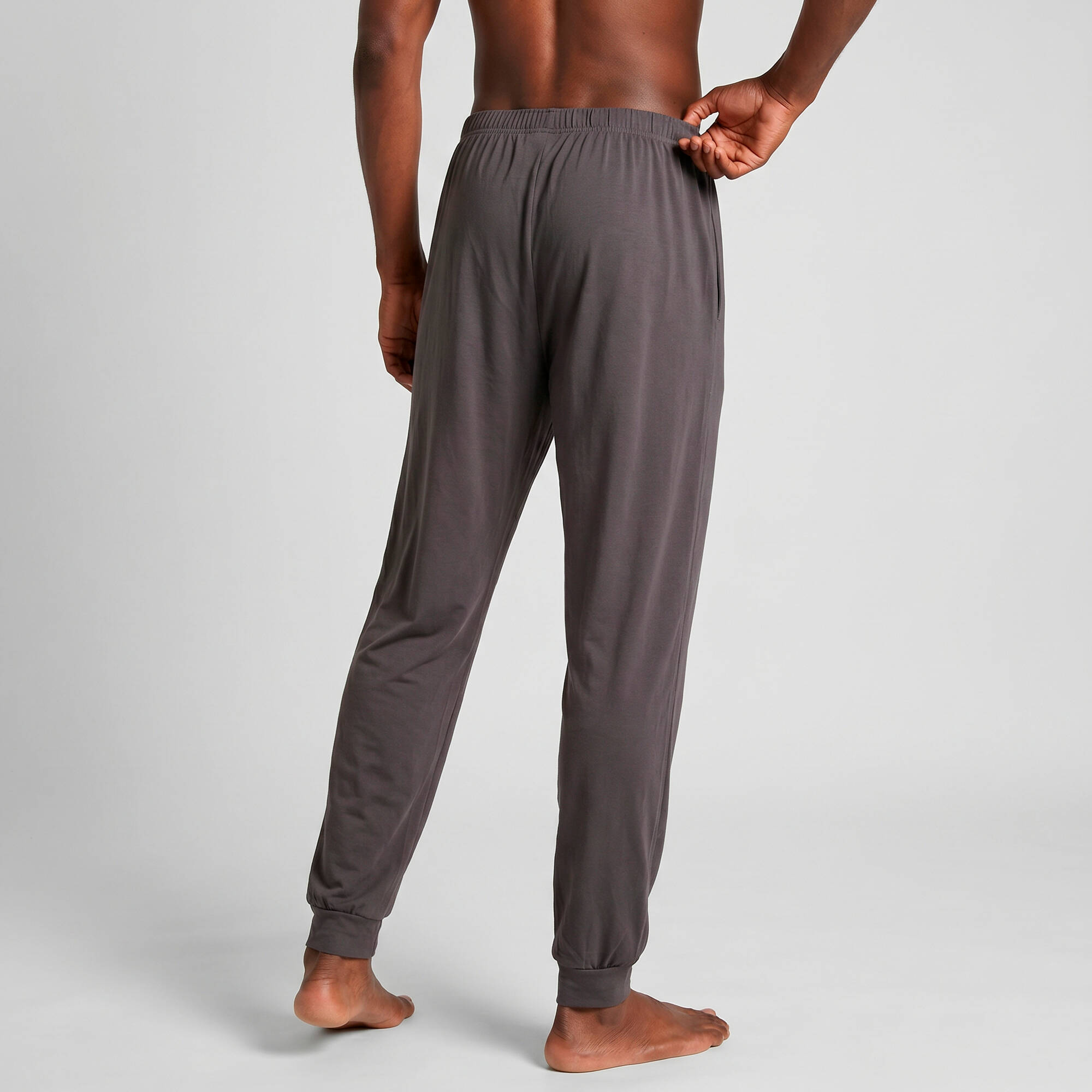 Pyjama Homme à Manches Longues - Ensemble Pantalon Et Haut Rayé - Col V, Taille élastique Avec Cordon - Tissu Doux Coton/polyester - Tailles S à 3XL