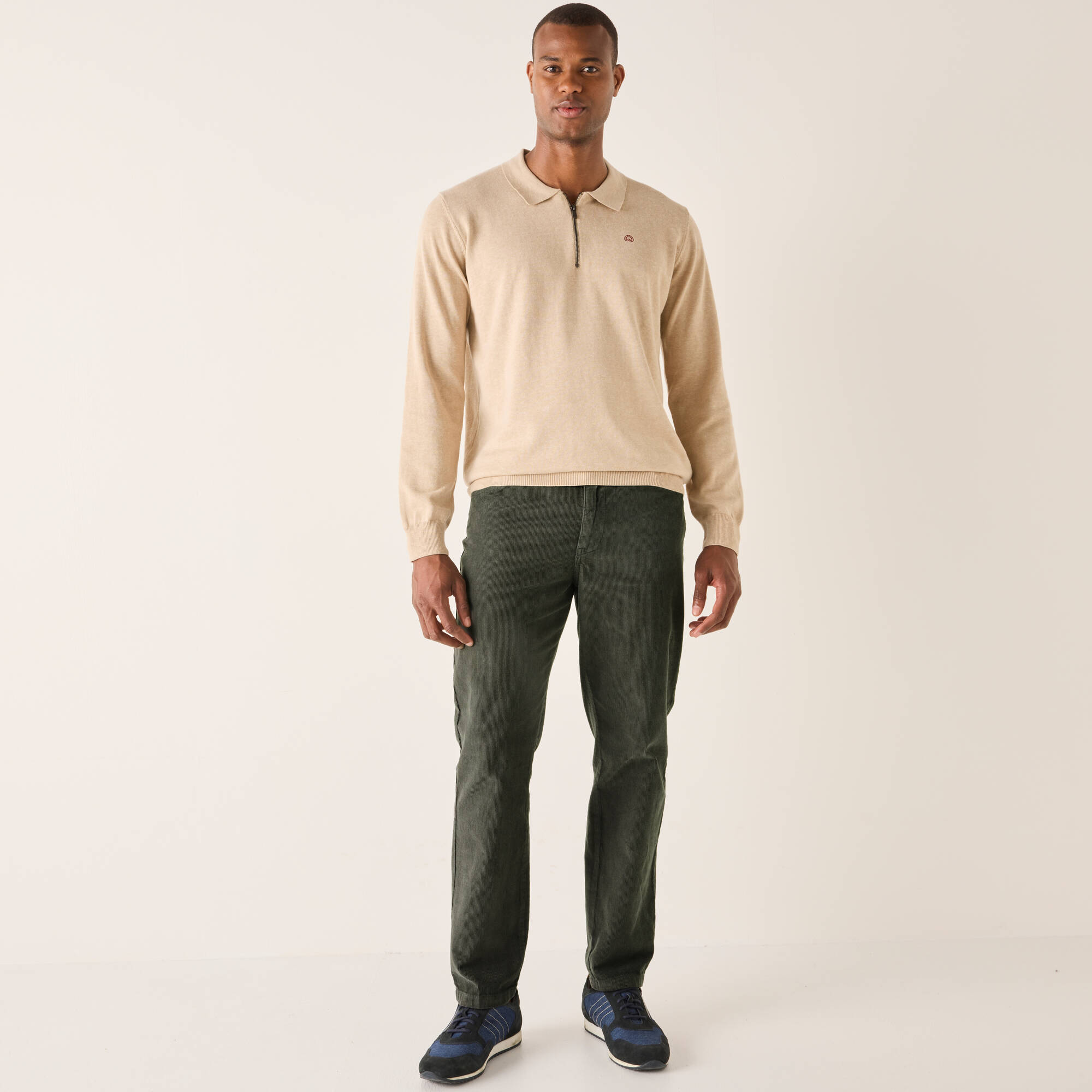 Pantalon 5 poches velours fines ctes lastiqu cts - Blancheporte 46 €
