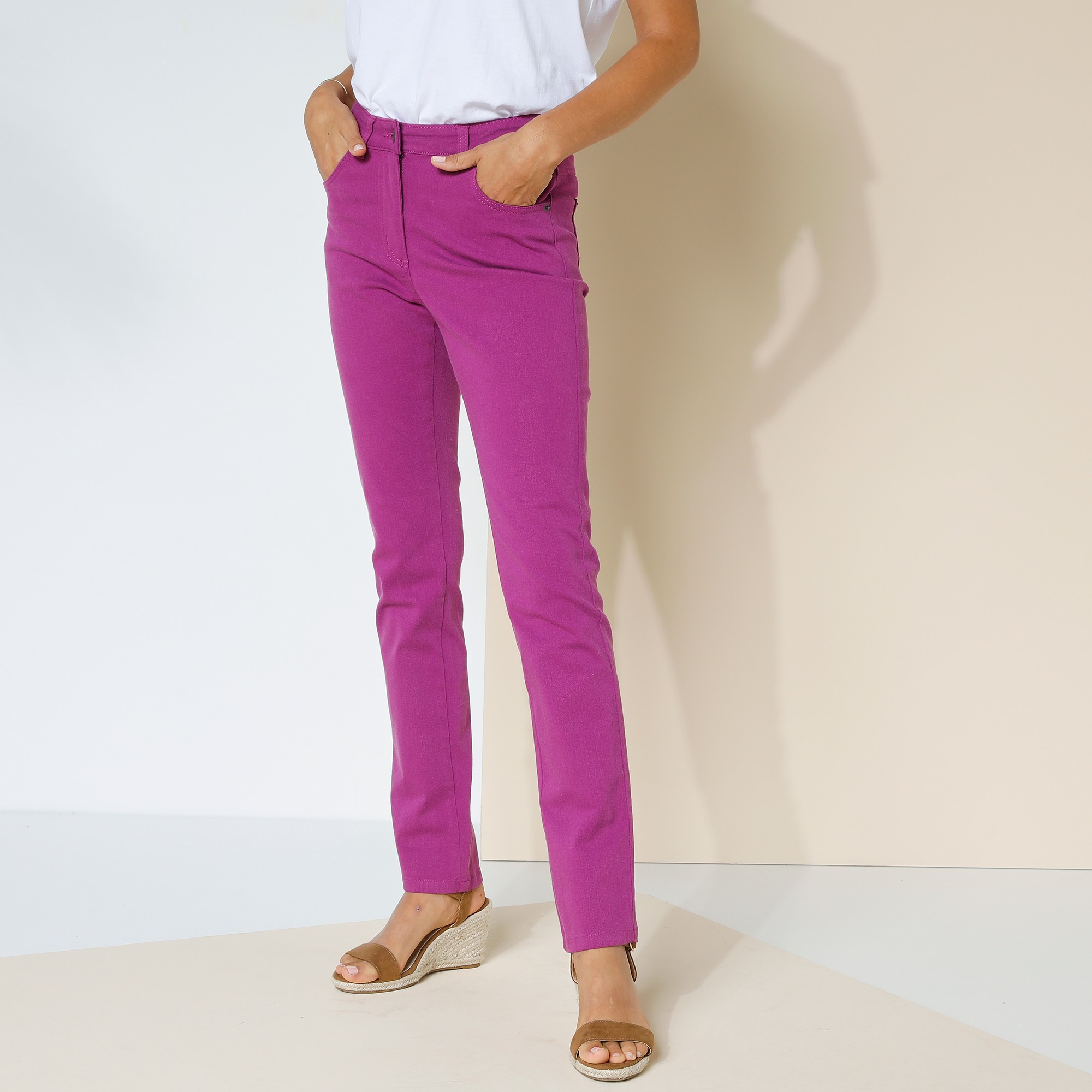 Pantalon Droit Stretch - Grande Stature - Blancheporte