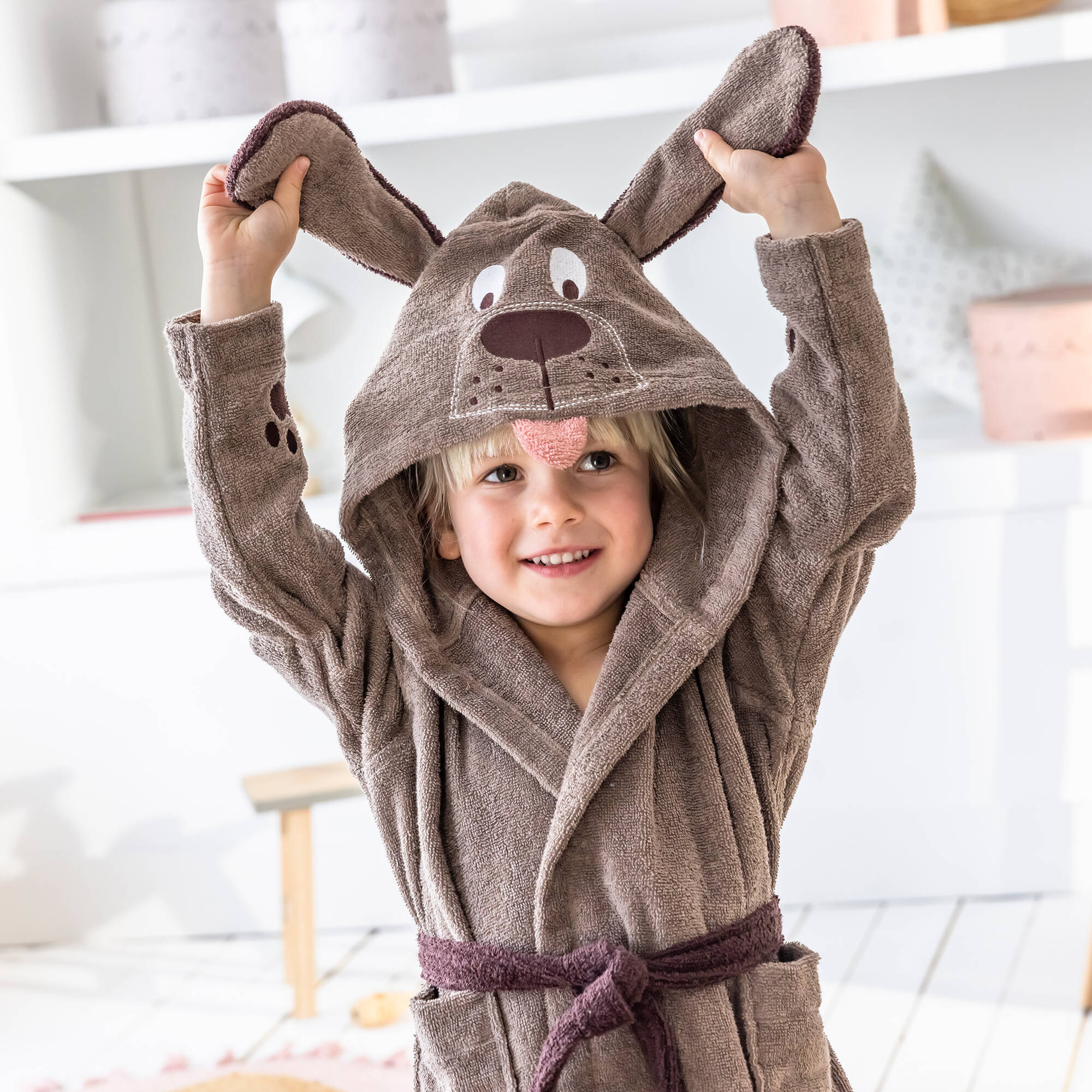 Peignoir aerlit de bain animaux