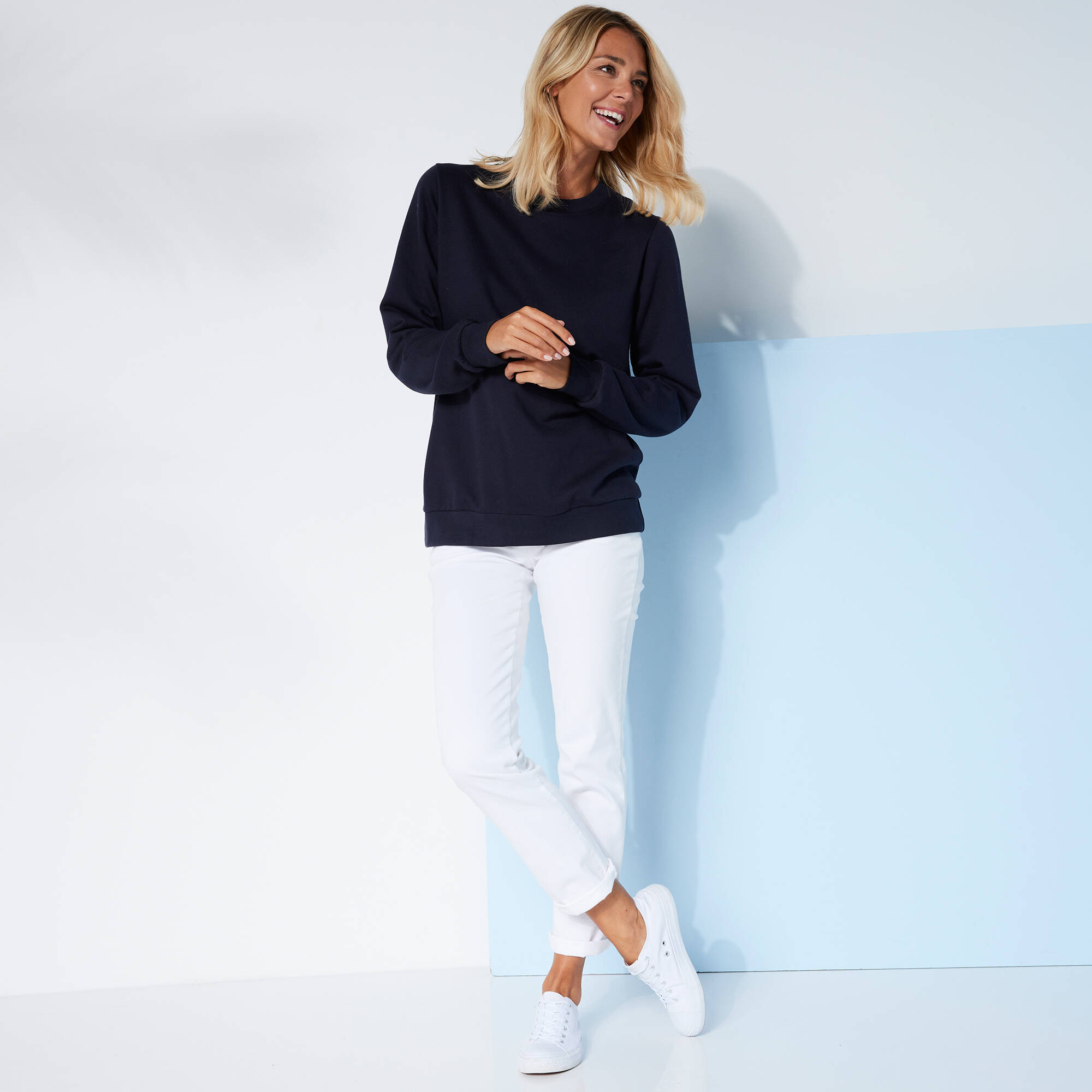 Sweat molleton uni - Blancheporte 18 €