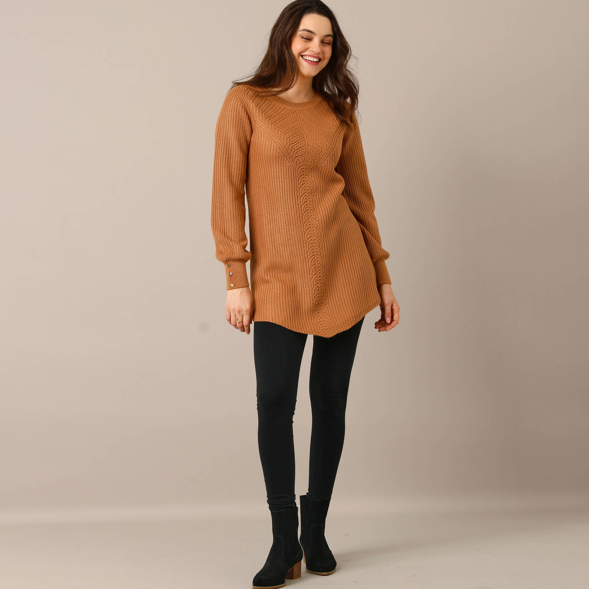 Pull-tunique maille fantaisie - Blancheporte 40$
