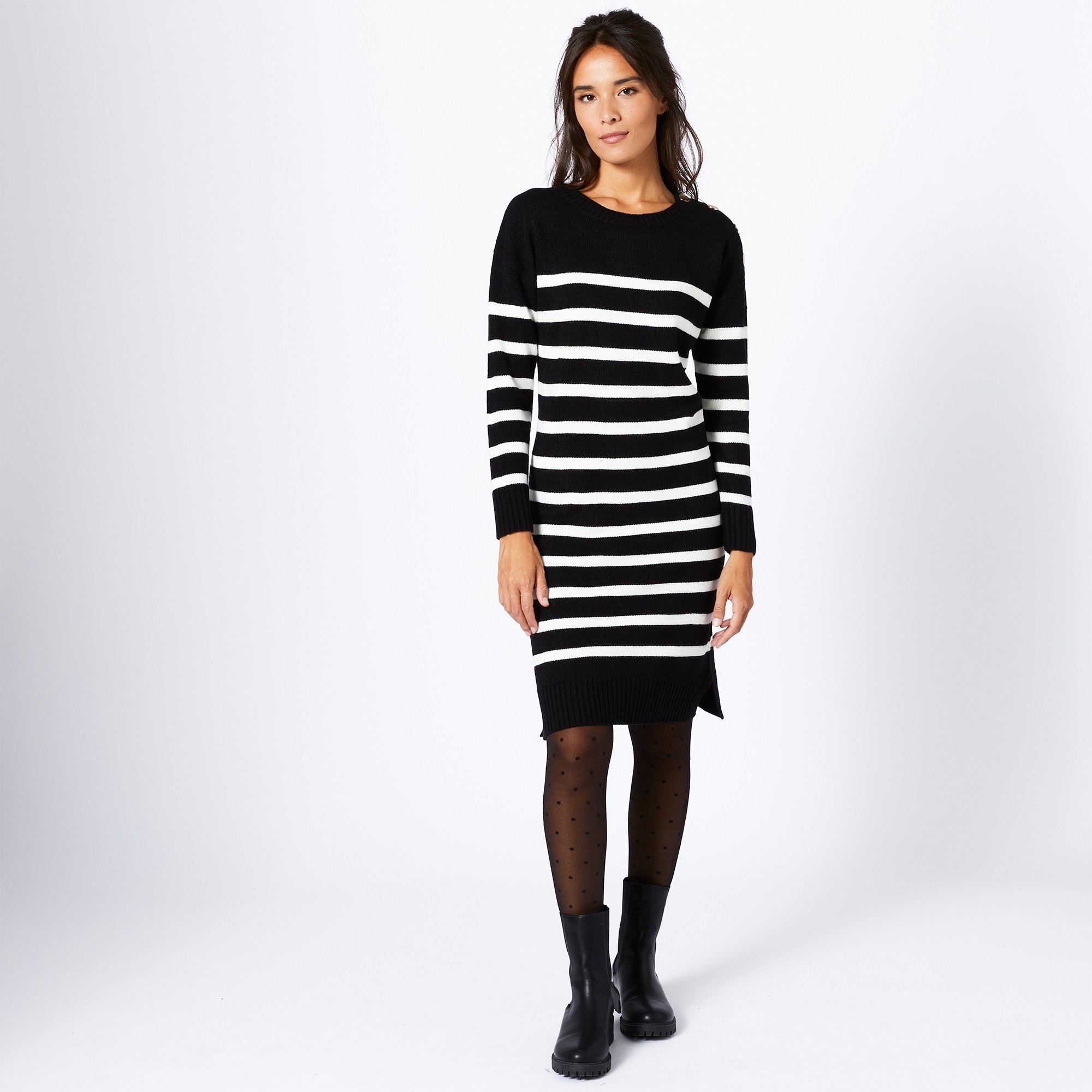Robe pull blanche sale porte
