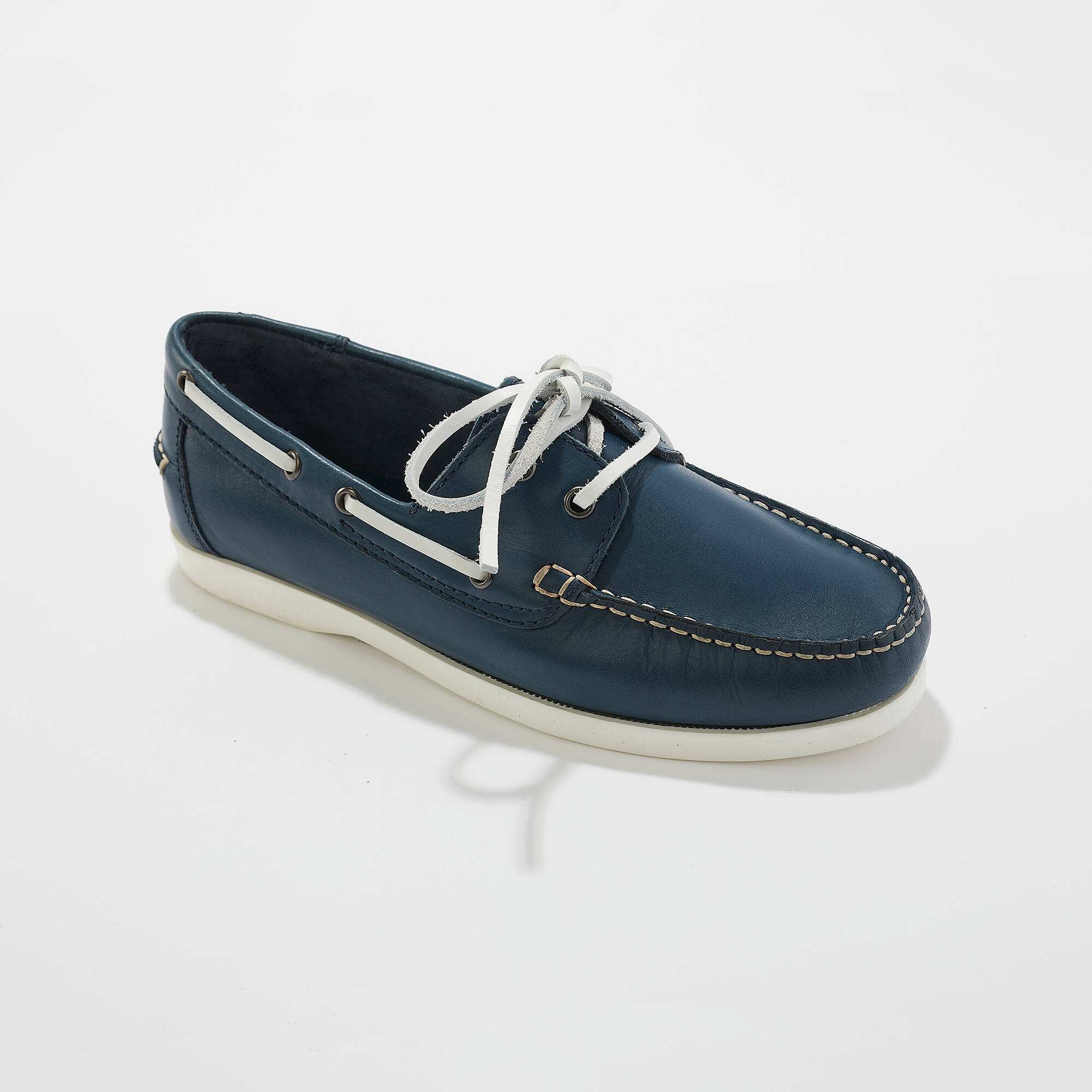Chaussures bateau en cuir - Blancheporte