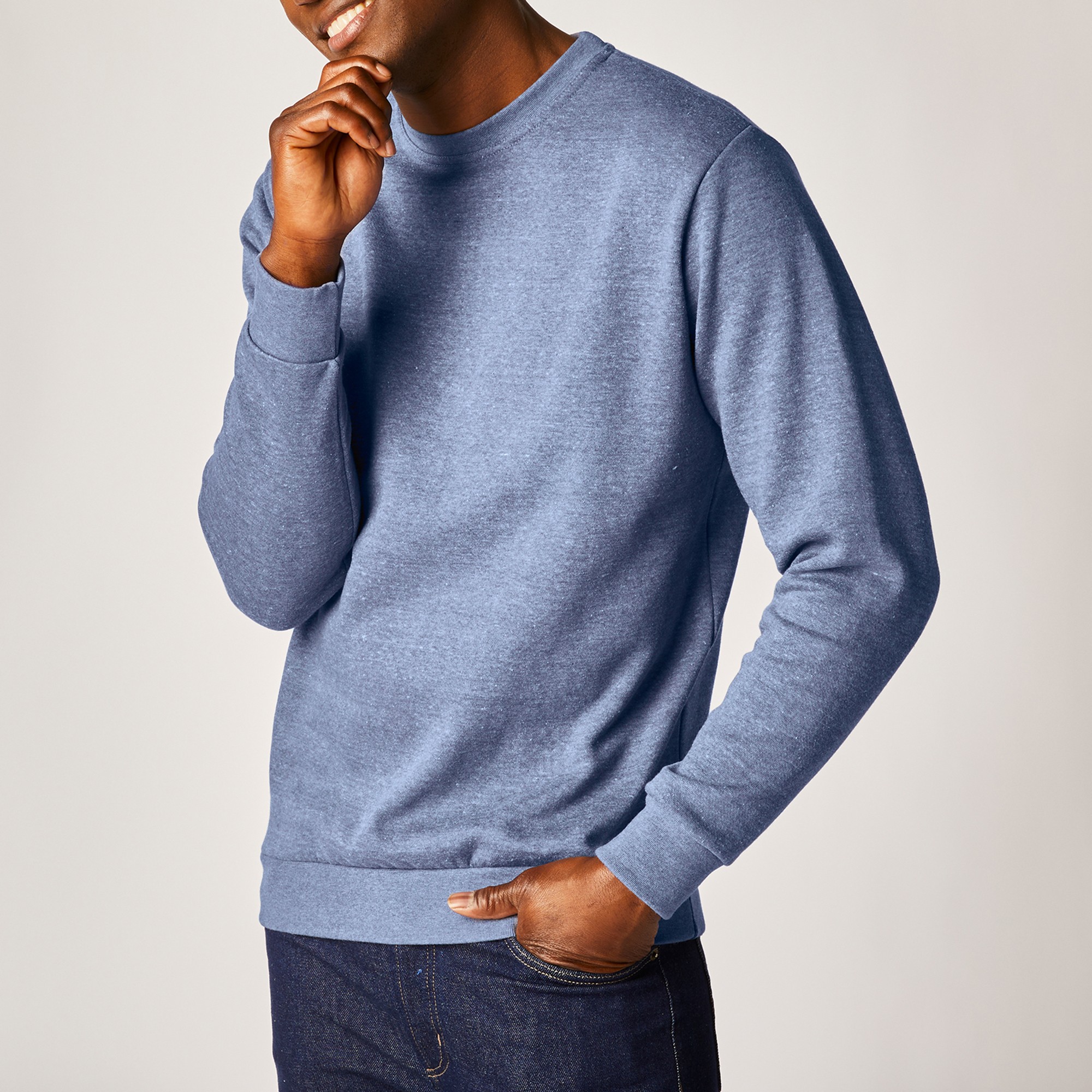 Sweat Molleton Col Rond - Blancheporte