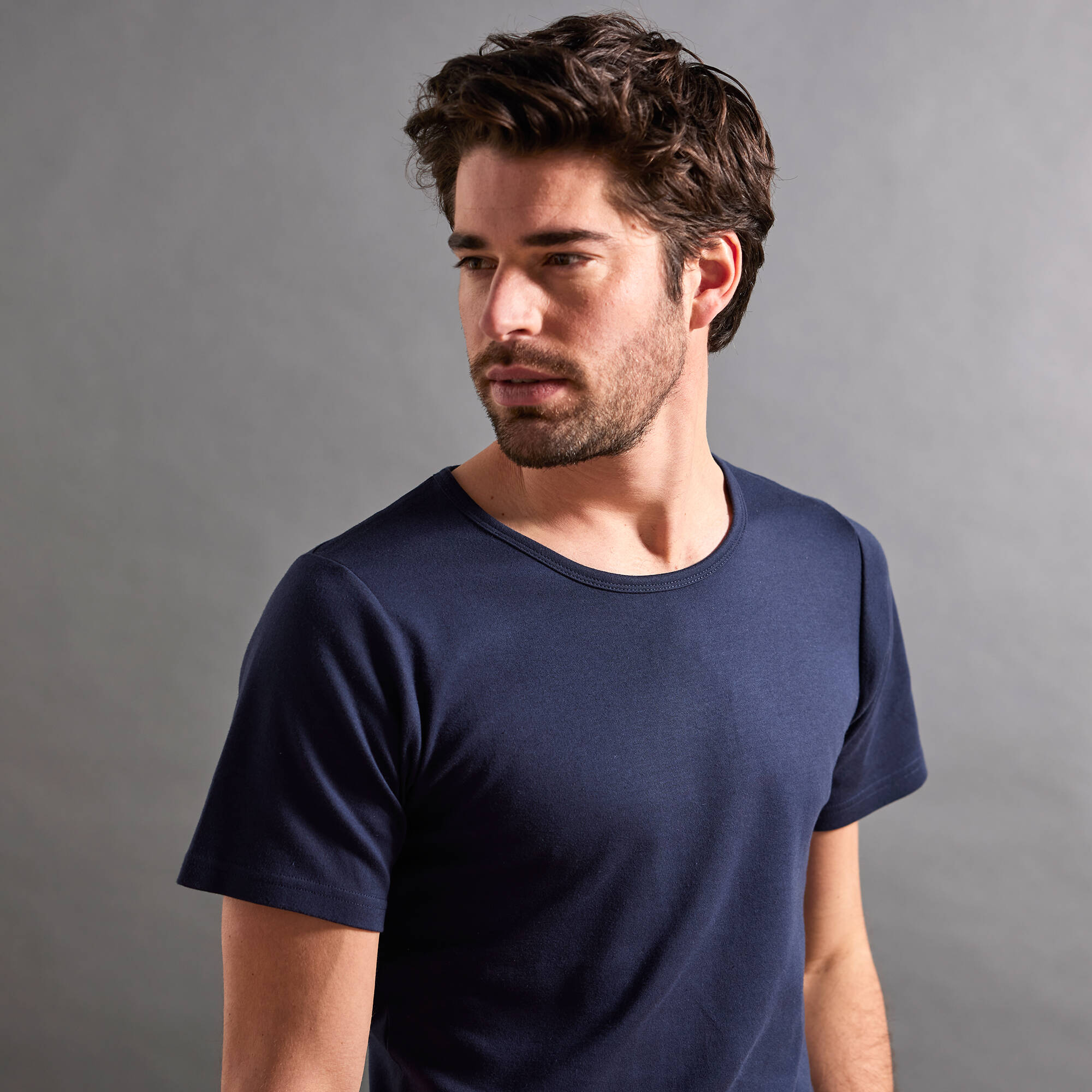 T-shirt sous-vtement homme col rond manches courtes chaleur douce - lot de 2 - Blancheporte 28$