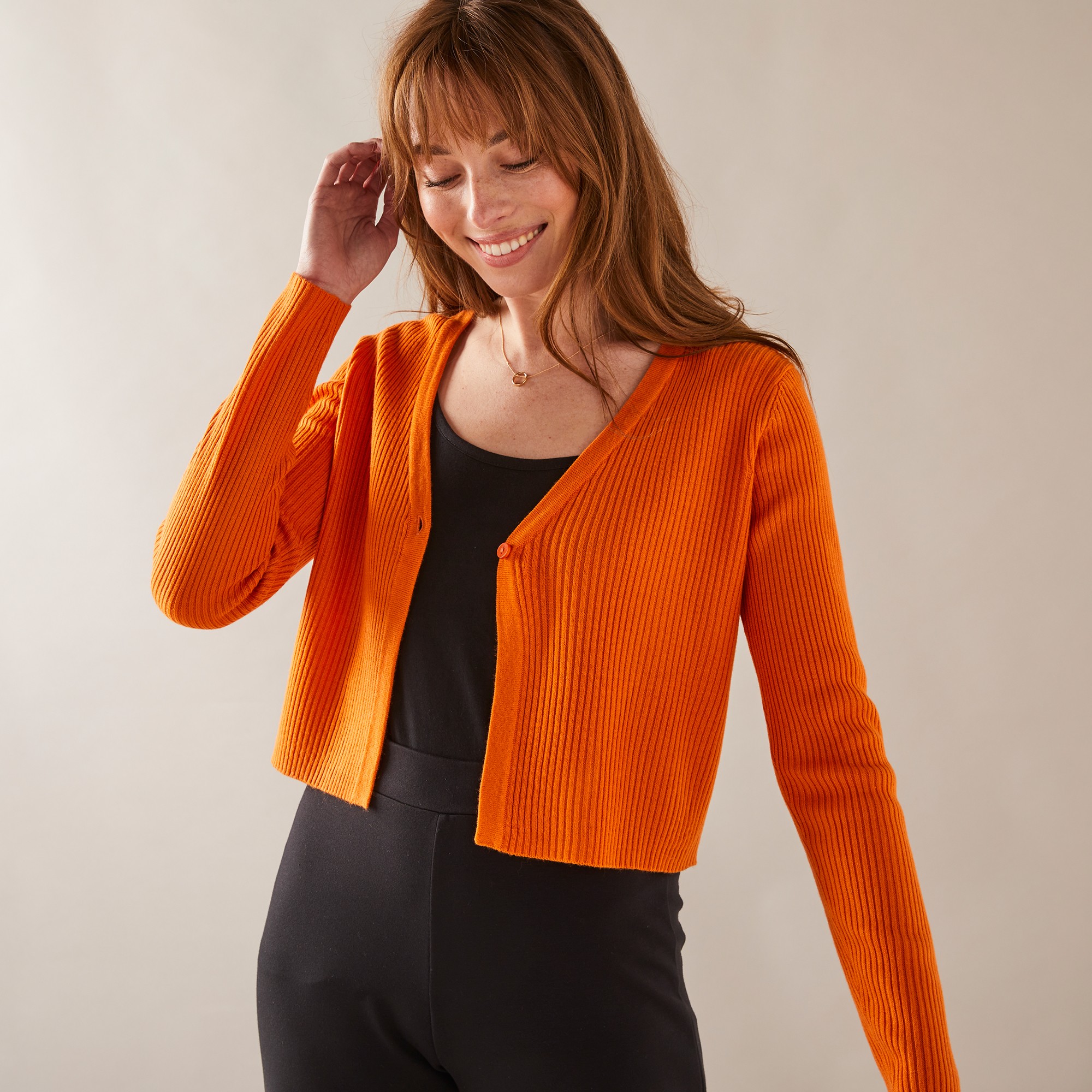 Gilet Boléro, Maille Côtelée - Blancheporte