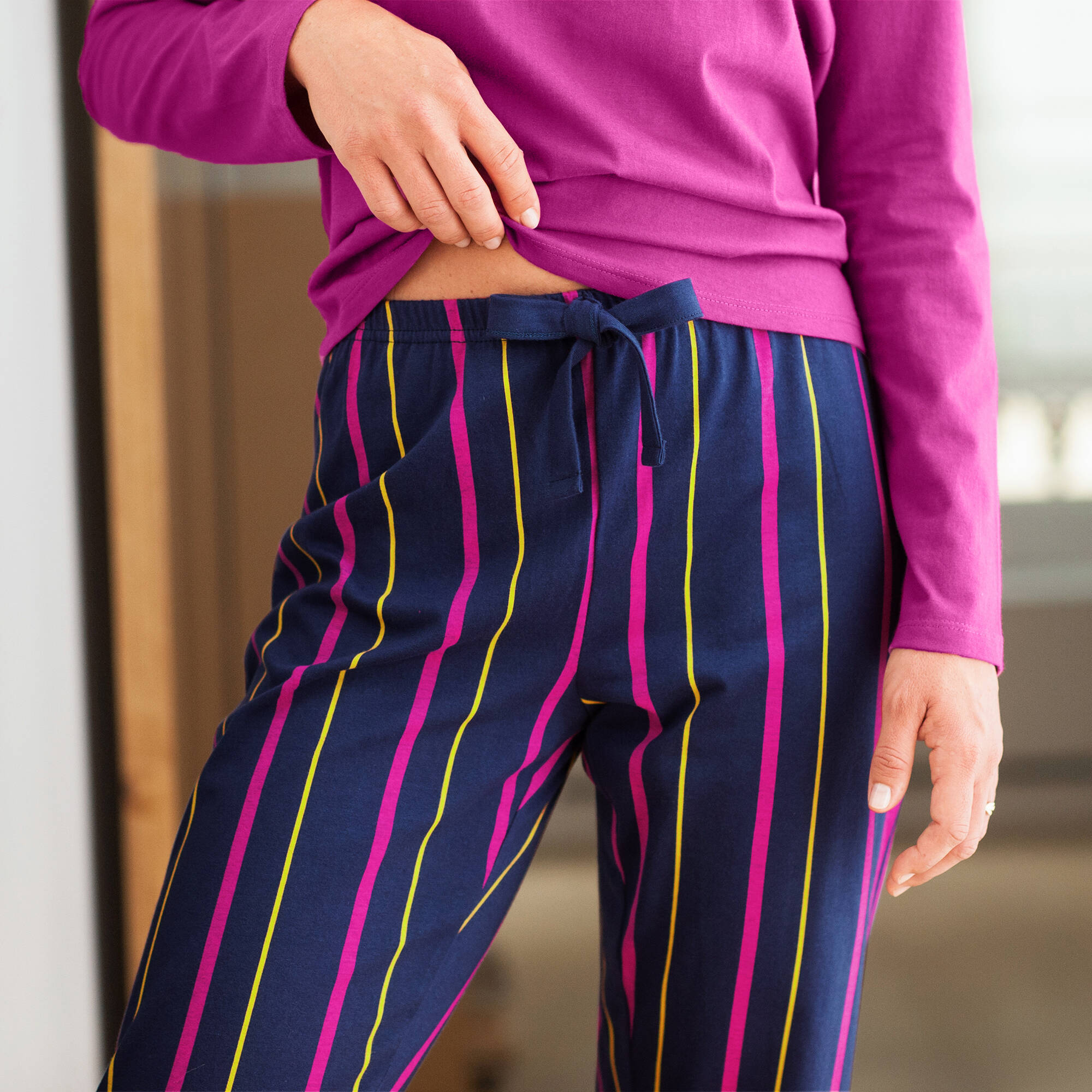 Pantacourt de pyjama imprim ray Estrella - coton - Blancheporte 16 €