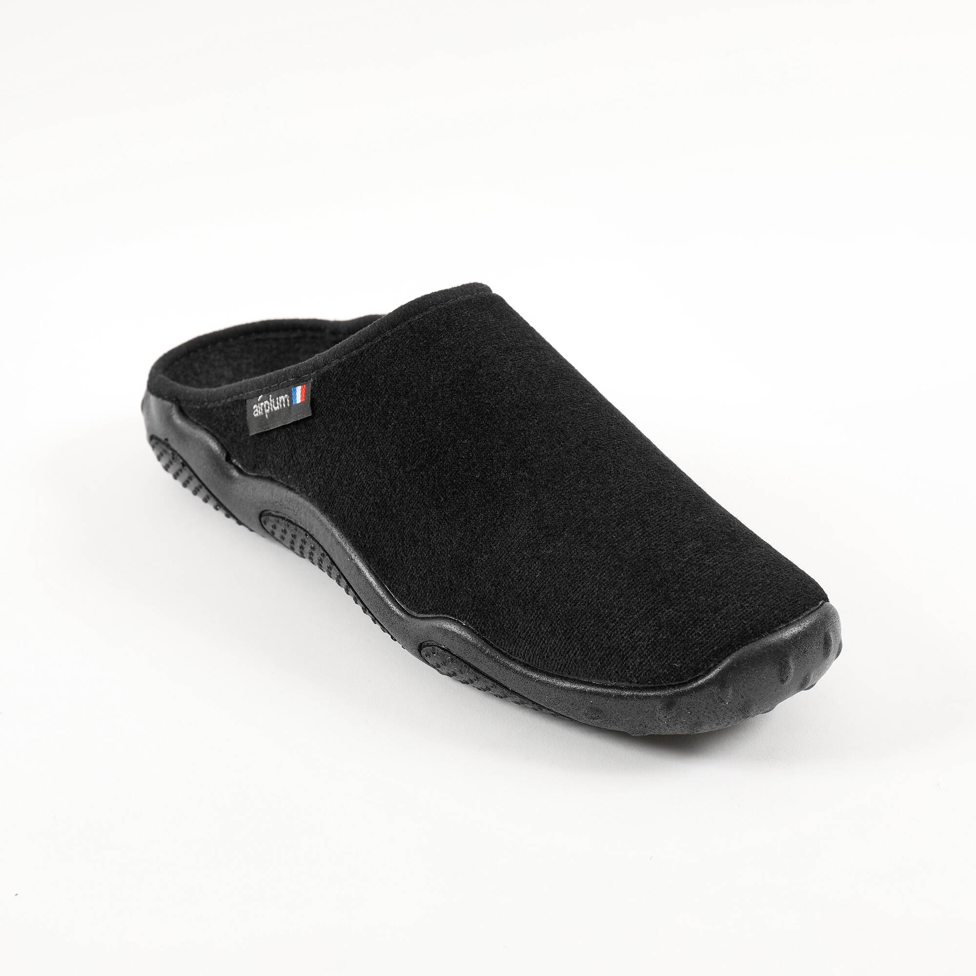 Mules homme Airplum®, semelles Airflex™ textile éponge, noir