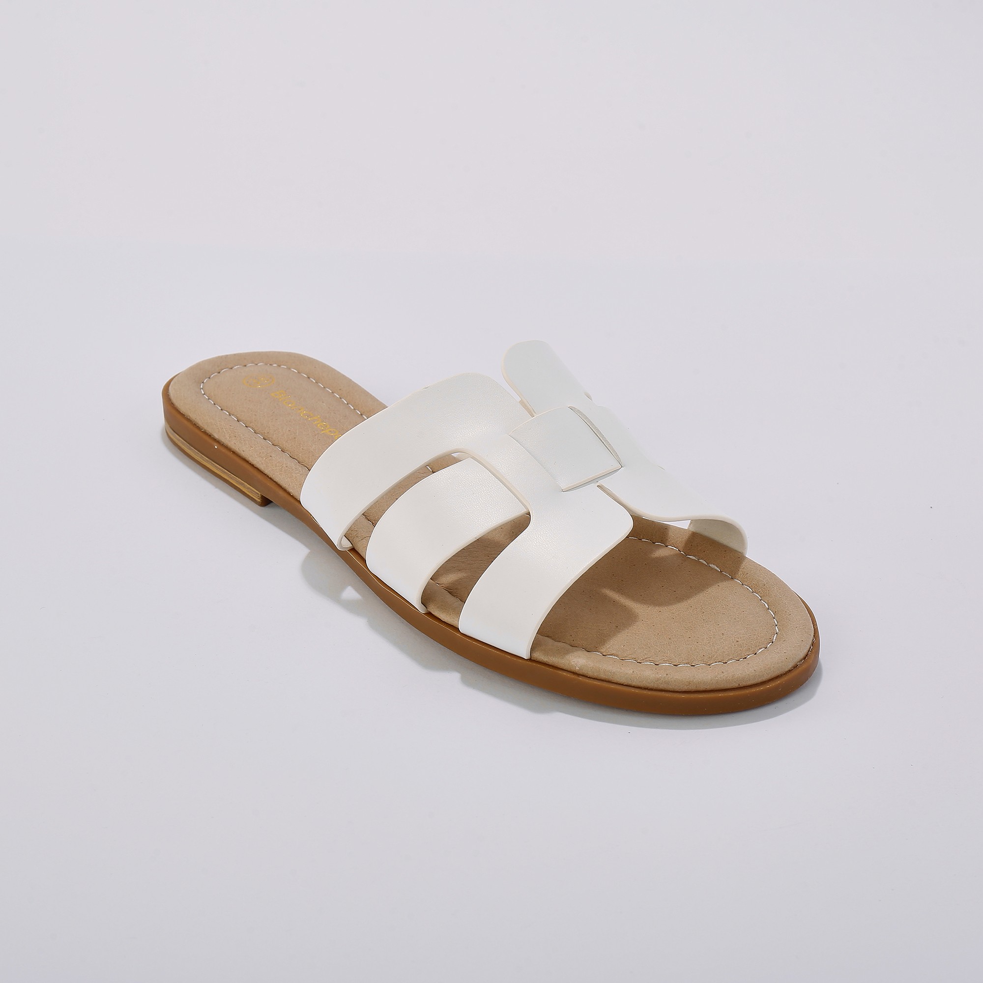 Mules Plates Bandes Croisées - Blancheporte