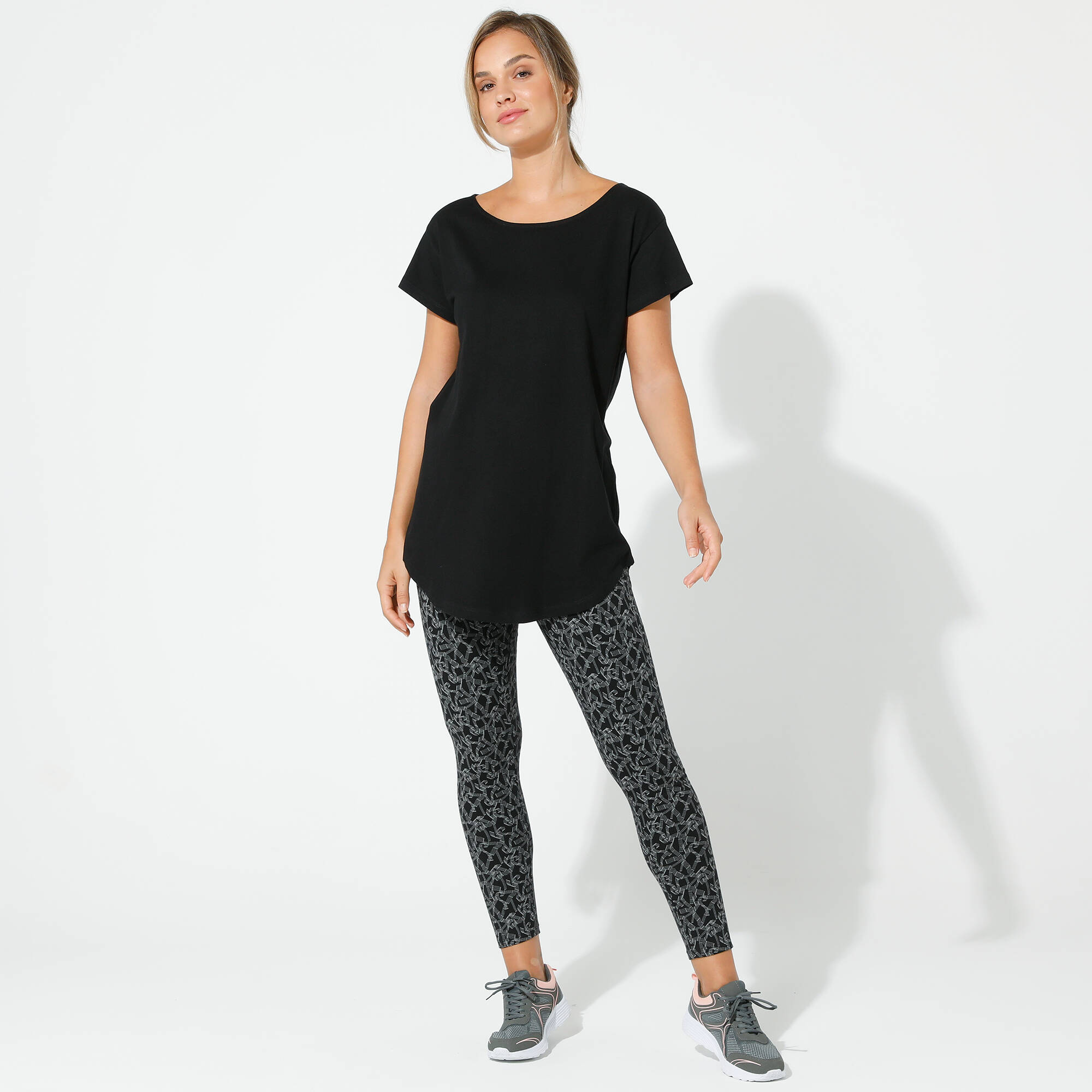Legging maille jersey imprim graphique - Blancheporte 13$