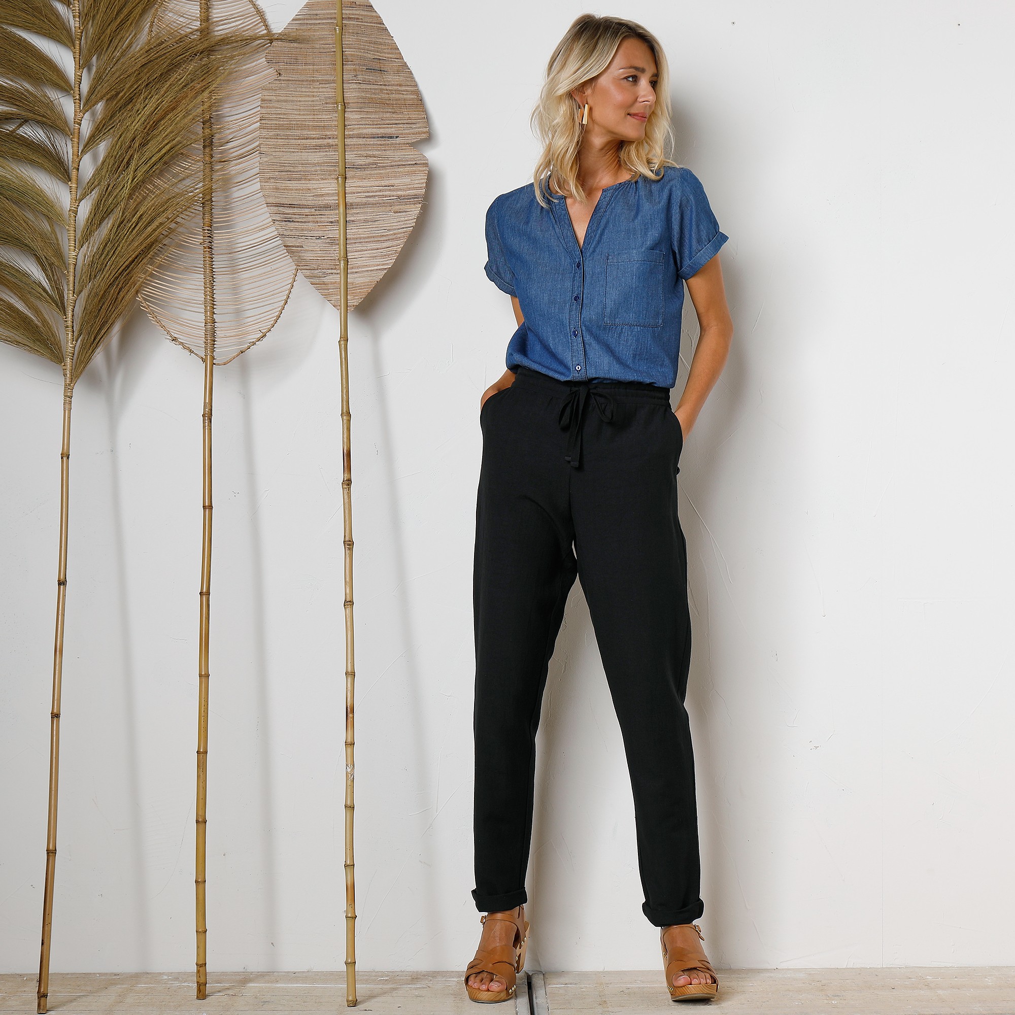Blancheporte pantalon fluide clearance