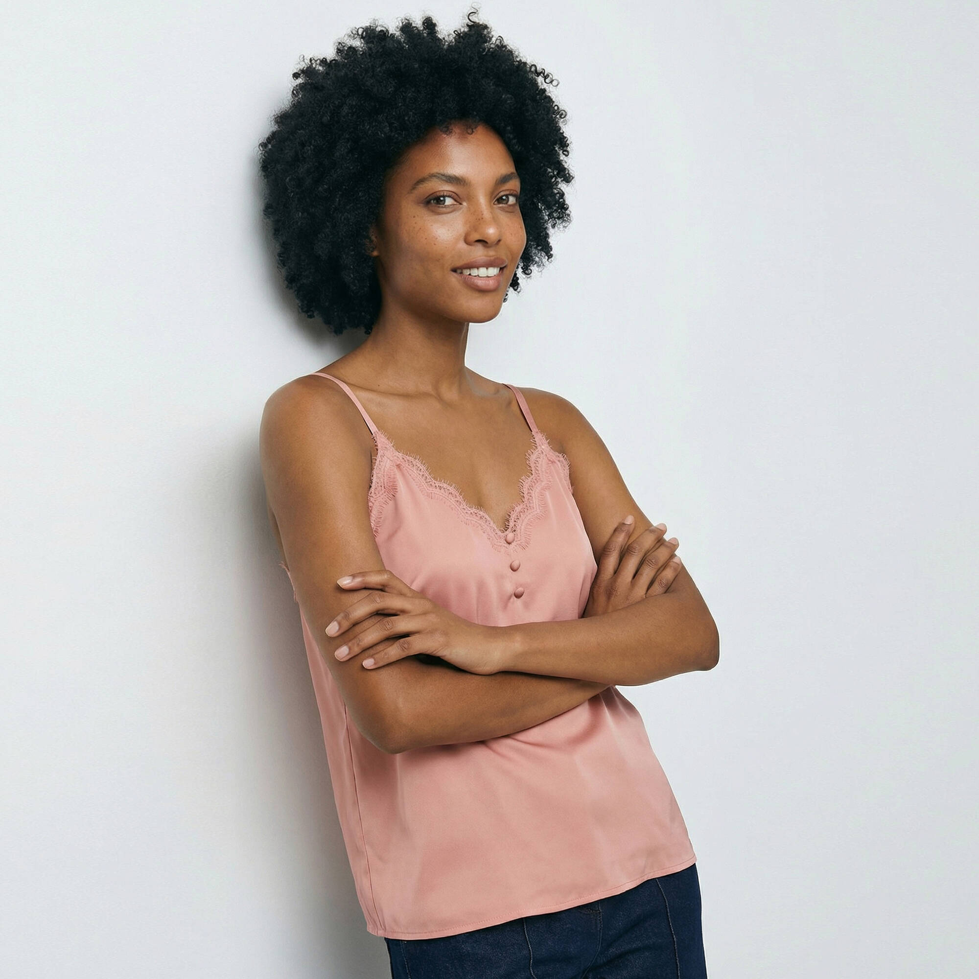 Haut Femme Rose Taille M à Bretelles Réglables - Coupe Ample Neuf Sans étiquette (origine 44€)