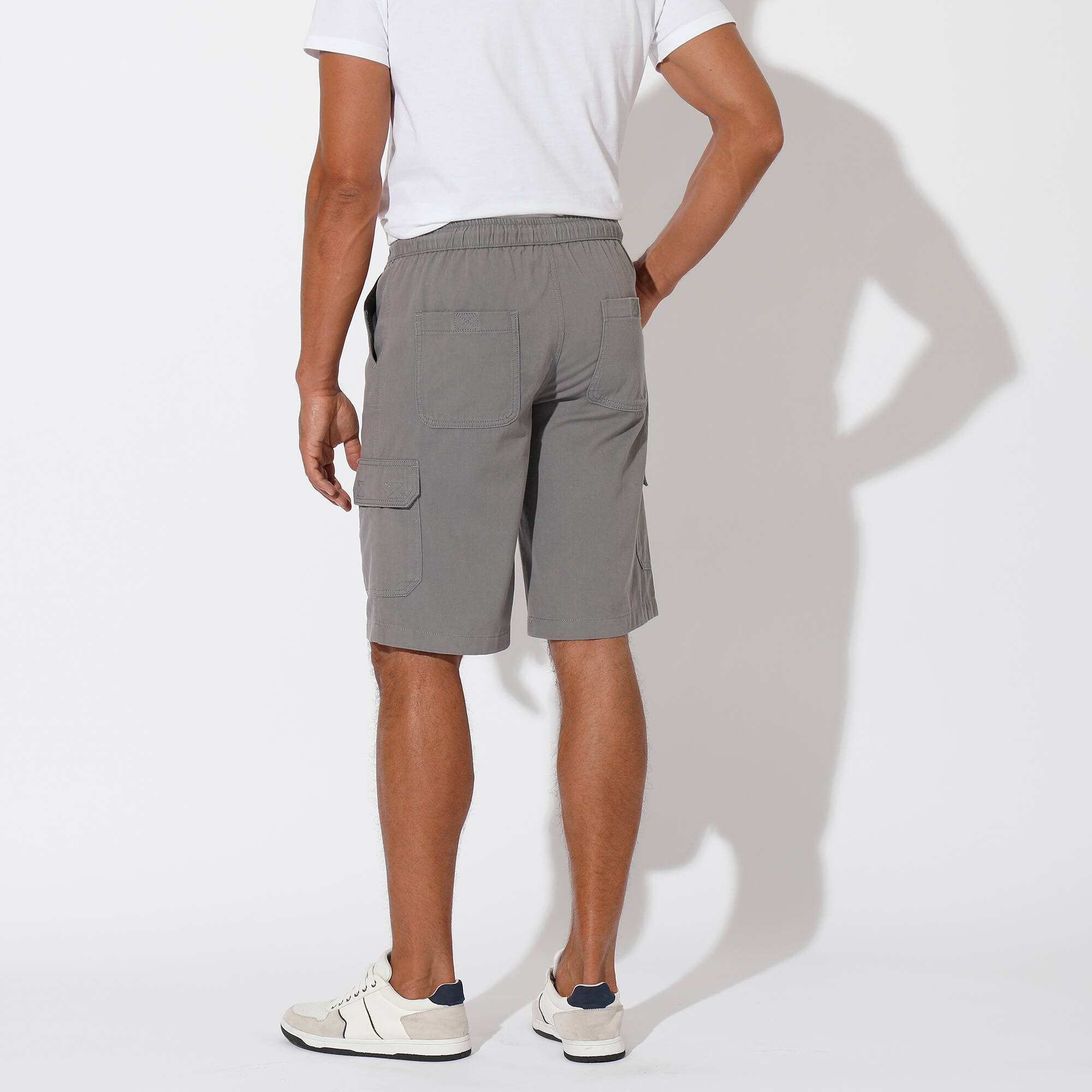 Short Cargo Homme été - Coton Stretch Avec Poches Multiples Short Travail Coton Stretch