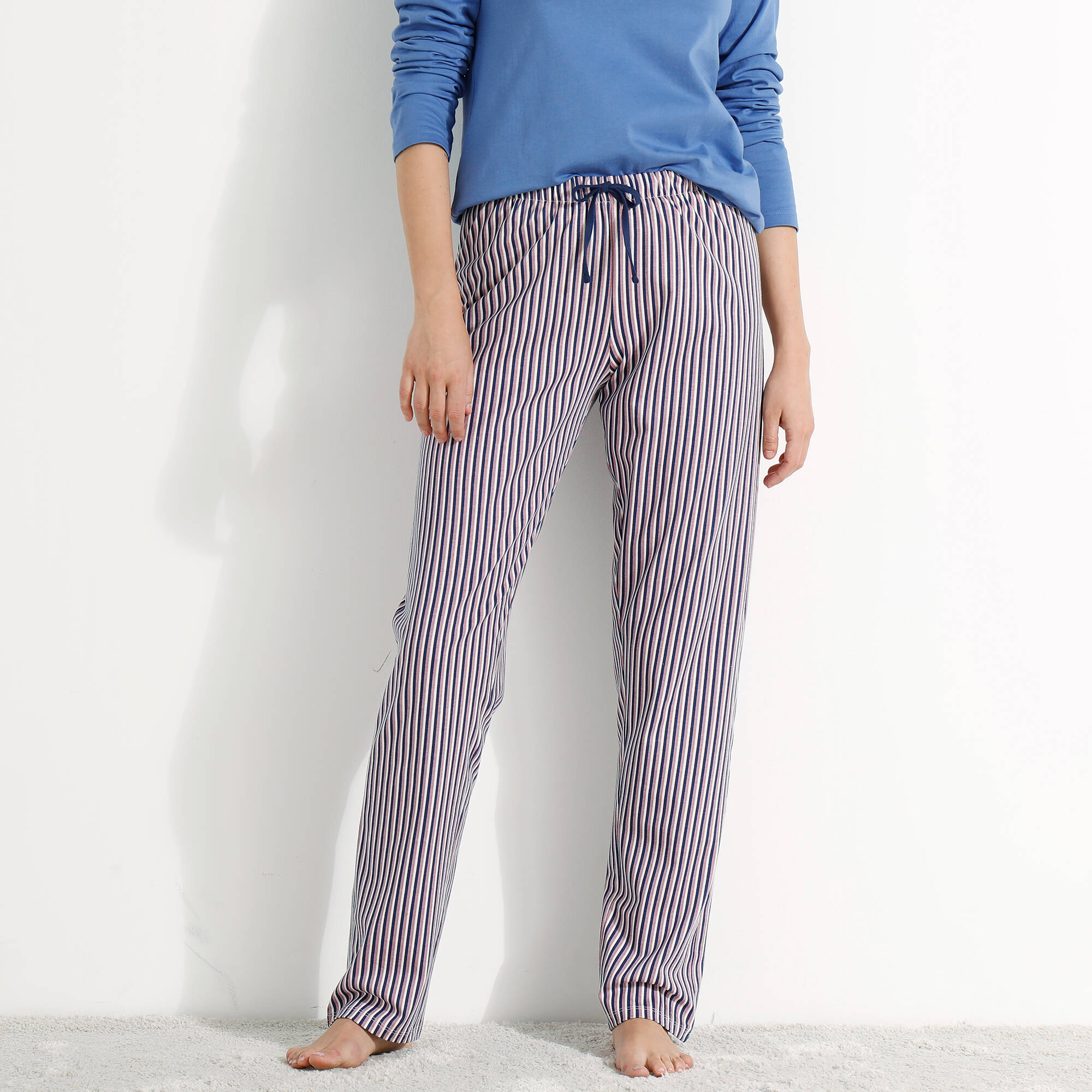 Pantalon De Pyjama Homme En Coton Doux - Bas De Pyjama Confortable Pour Nuit Et Détente à La Maison - 10