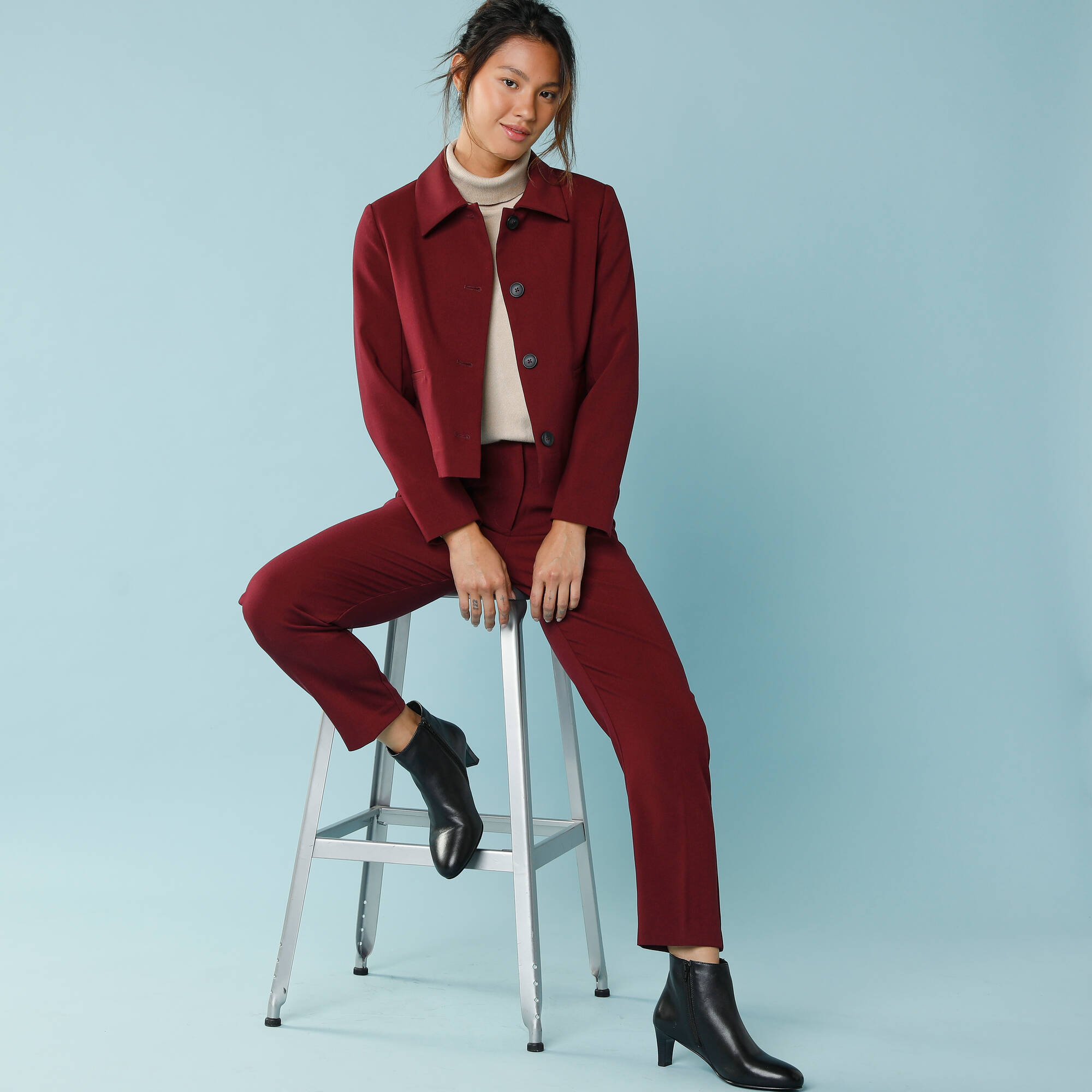 Veste blazer courte unie Spcial Petites - Blancheporte 70$